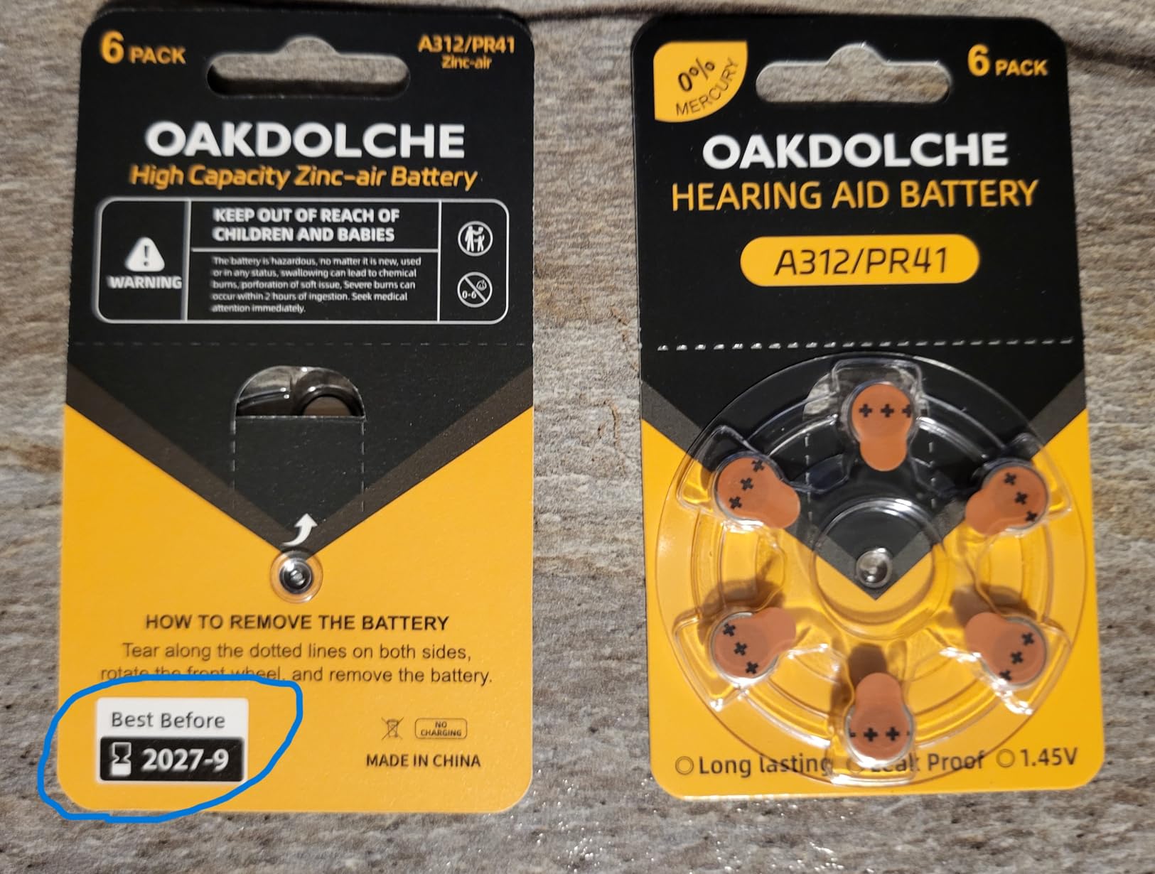 Hearing Aid Batteries Size 312, 60 Count, Mercury Free Zinc Air, 1.45 Volt Long Lasting & Easy to Open customer photo 2