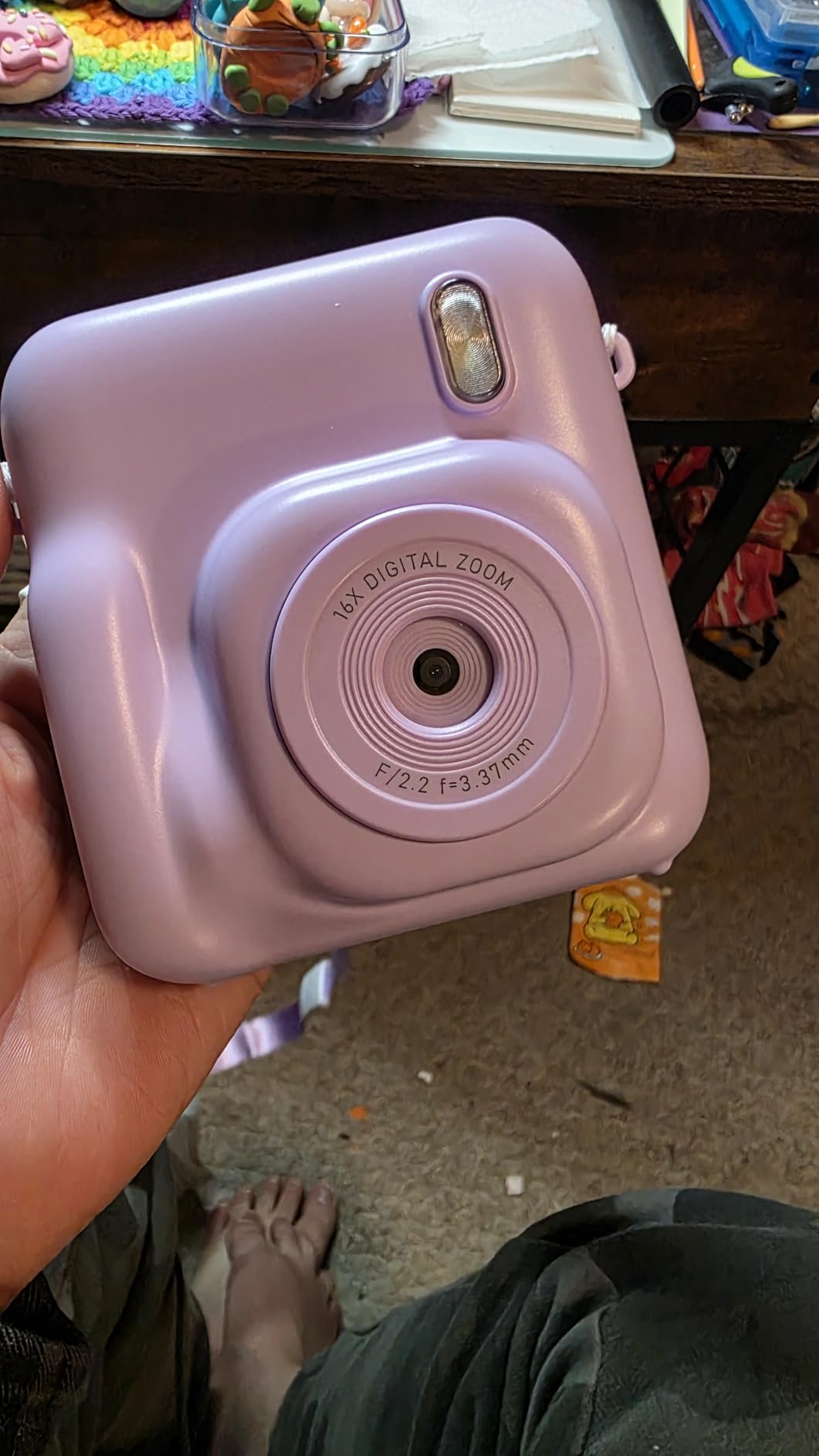 Instant Camera, Dual-Lens Kids Camera Instant Print for Boys Girls Christmas Birthday Gifts, 1080P Digital Cameras for Kids Teens with Print Paper, 32GB Card customer photo 1