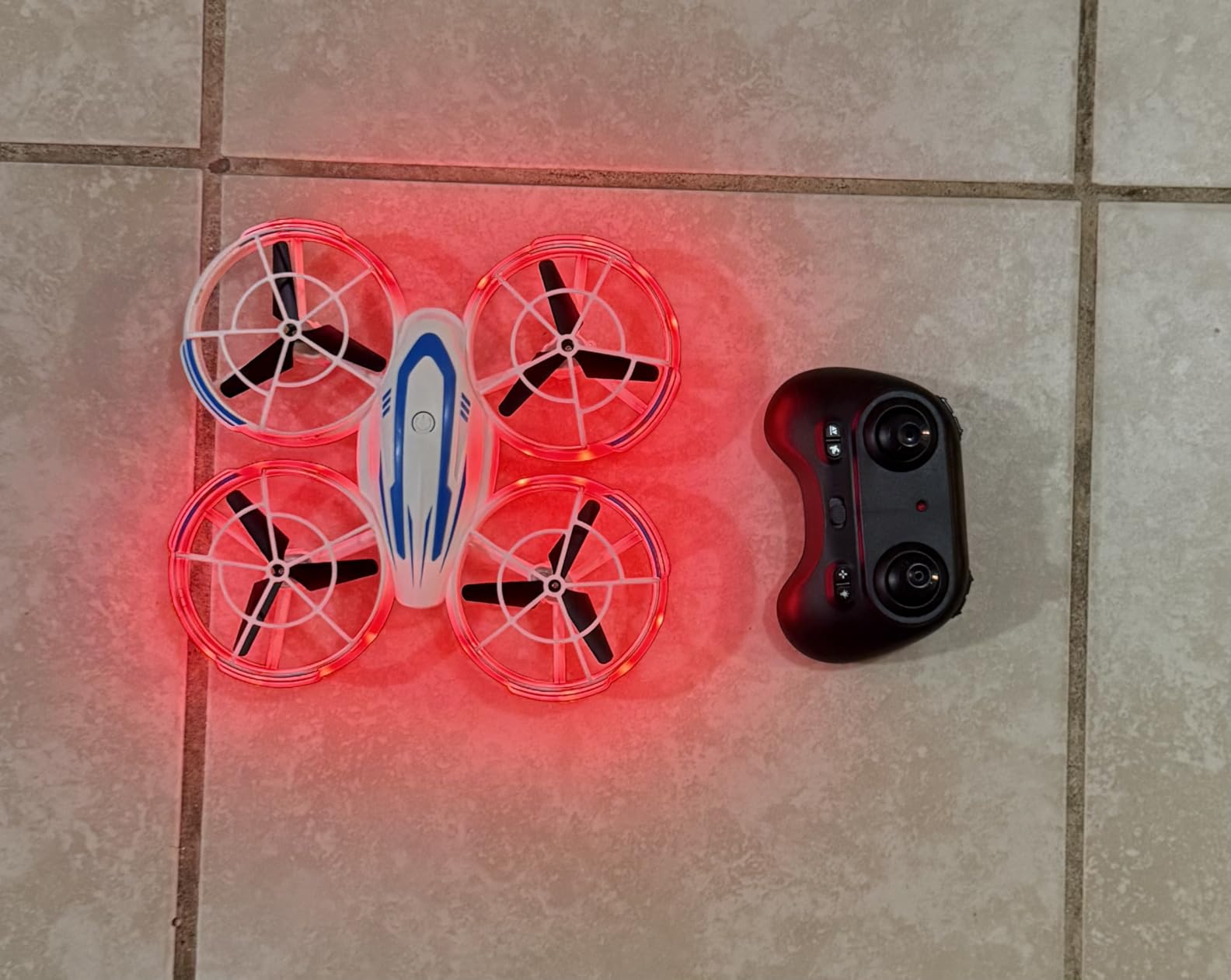 Mini Drone for Kids Beginners, RC Quadcopter Drone with Colorful Light, One Key Start, Altitude Hold, Headless Mode, 3D Flips, Indoor RC Helicopter Toy for Boys and Girls customer photo 2