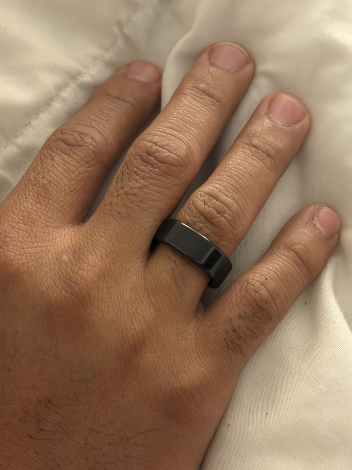 Smart Health Ring, Featuring Stress and Sleep Monitoring Functions, Compatible with iOS and Android, Waterproof Fitness Tracker for Women & Men, No Subscription Fee customer photo 2