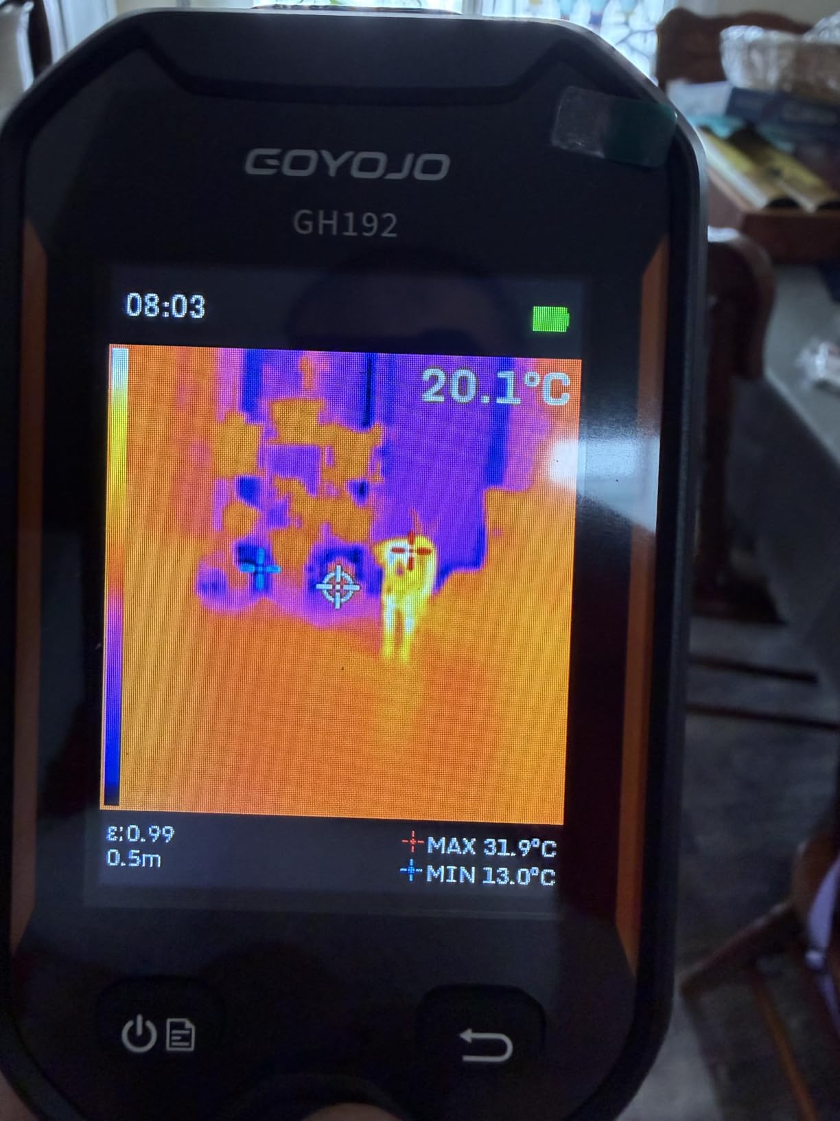 GH340 Thermal Imaging Camera 640x480 Super Resolution, Dual-Camera with 2MP Visual Camera, 256x192 IR Resolution Handheld Thermal Camera for Home Inspection, HVAC Electrical Water Leak Break Detection customer photo 2