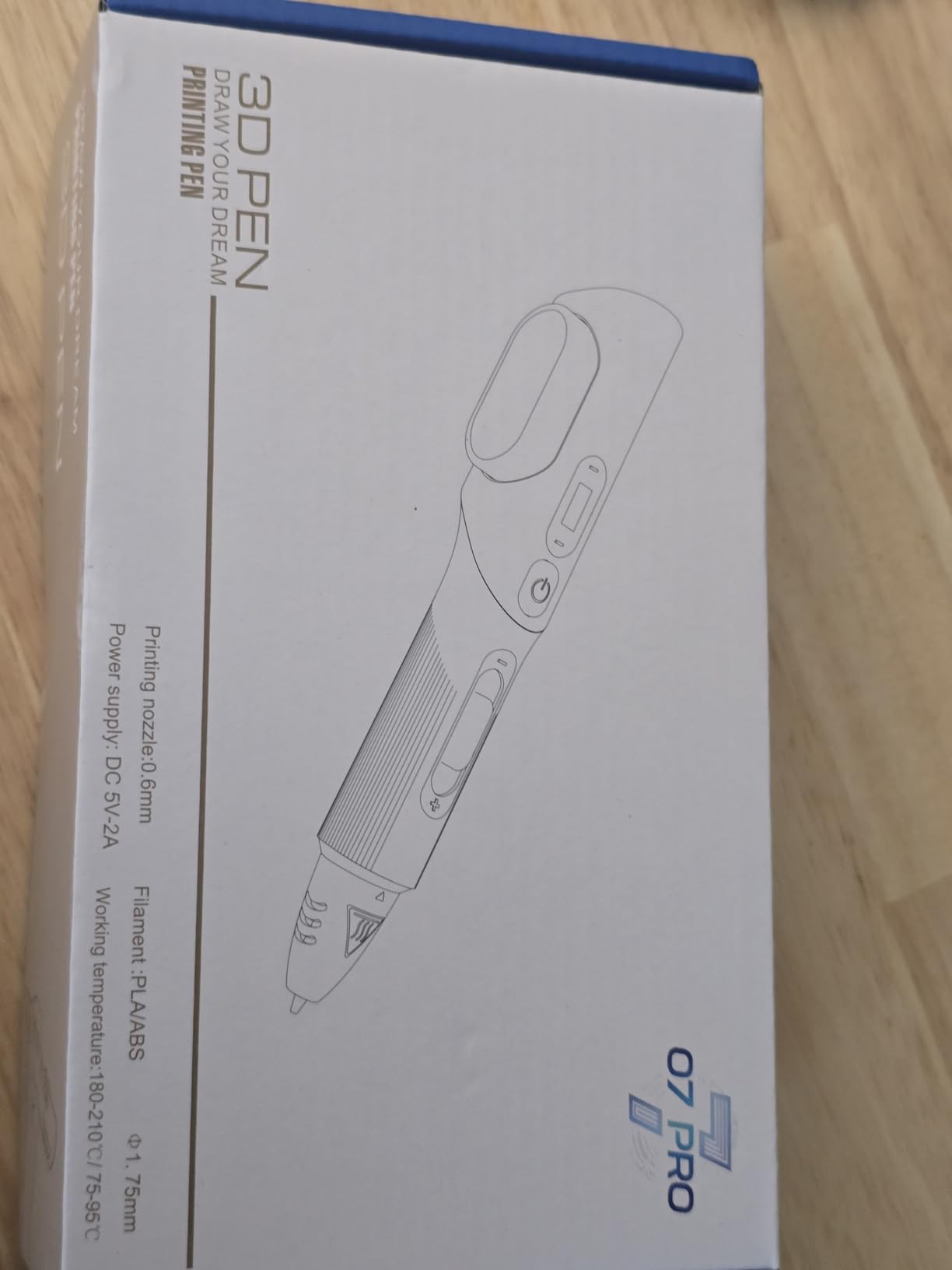 3D Printing Pen Kit, 3D Printer Pen with Adjustable Temperature, Stepless Speed, PLA/ABS Compatible 3D Drawing LCD Display customer photo 1
