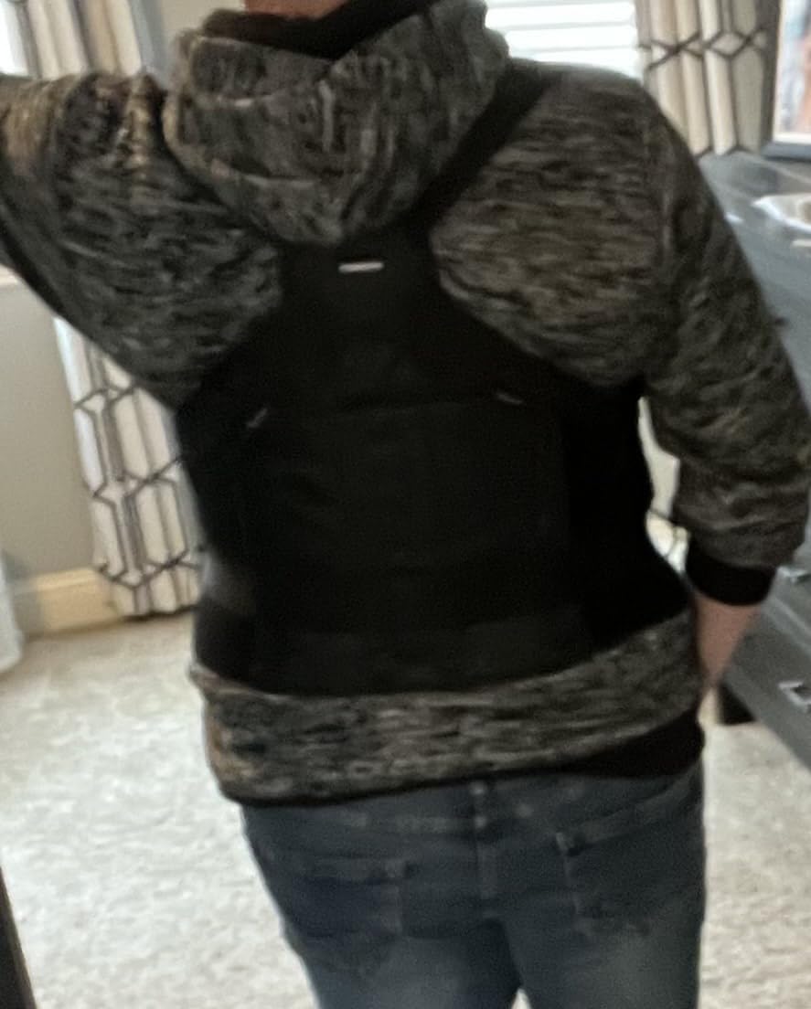 Vicorrect Posture Corrector for Women and Men: Back Support Brace Relieve Upper Back Shoulders Pain (Gray, Large) customer photo 2