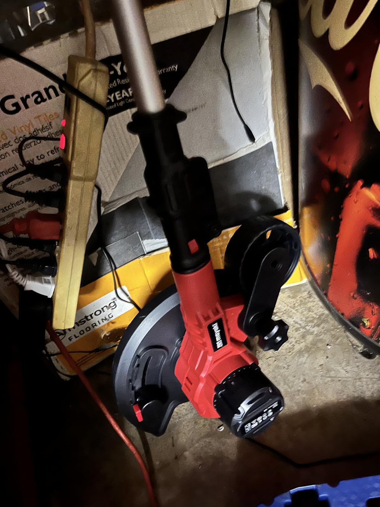 Brushless Lawn Edger Compatible with Dewalt 20v Battery (Tool ONLY), Electric Cordless Edger/Trencher, 9'' Blade, 3 Position Adjustable Depth, 180°Handle customer photo 1