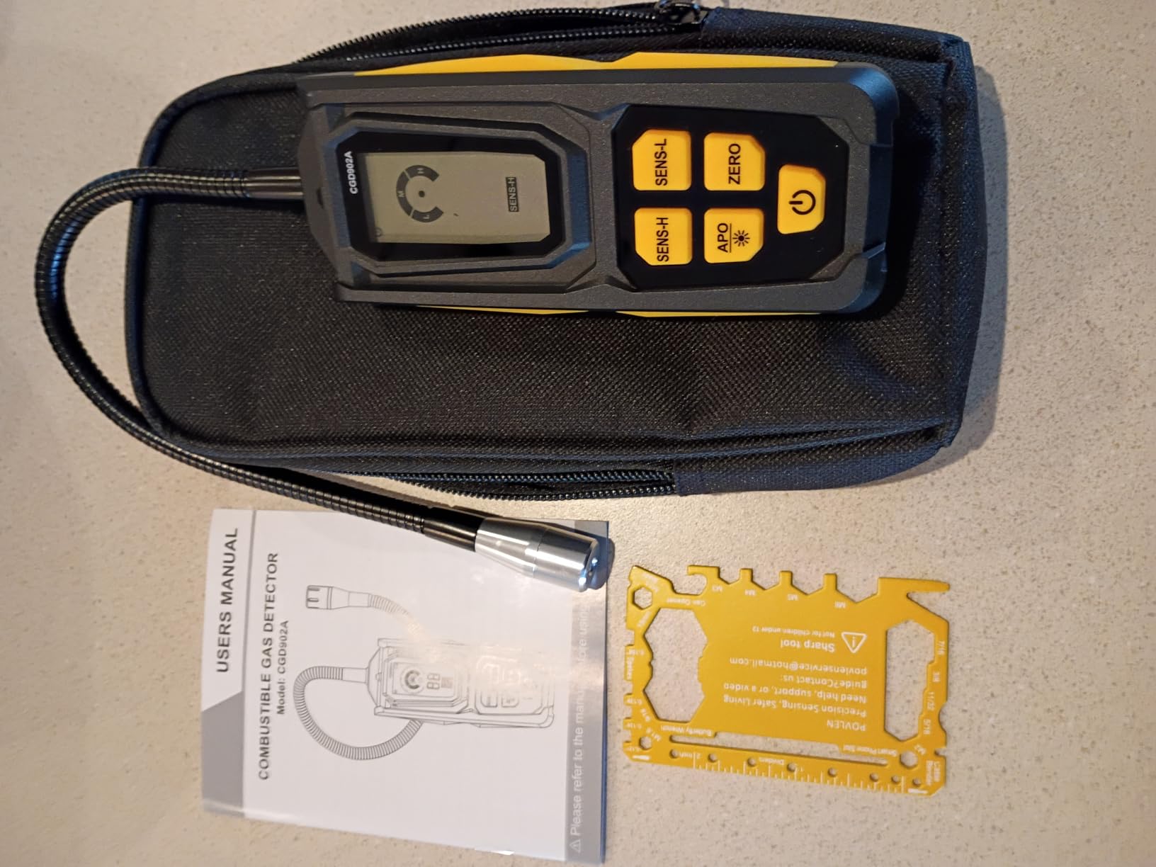 Natural Gas Leak Detector - Propane Leak Detector with 11-Inch Gooseneck for Natural Gas Detectors, Gas Detector Sniffer with Audible & Visual Alarm for Home Combustible Gas Propane Methane customer photo 1