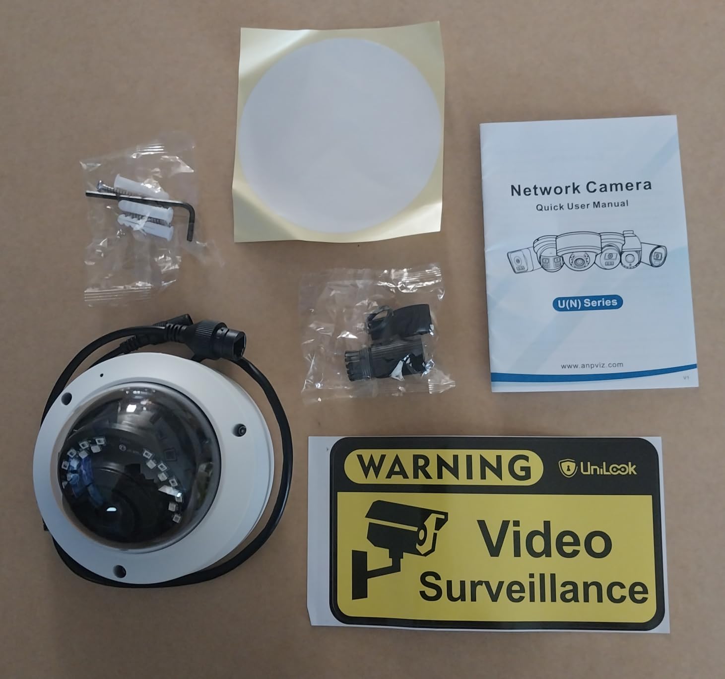 UNILOOK 4MP PoE IP Dome Camera, Wired IP Security Camera Outdoor Indoor, 100ft Night Vision, Microphone, IK10, IP66 Waterproof, 2.8mm Wide Angle Lens, Not PTZ, NDAA Complaint (White) customer photo 2