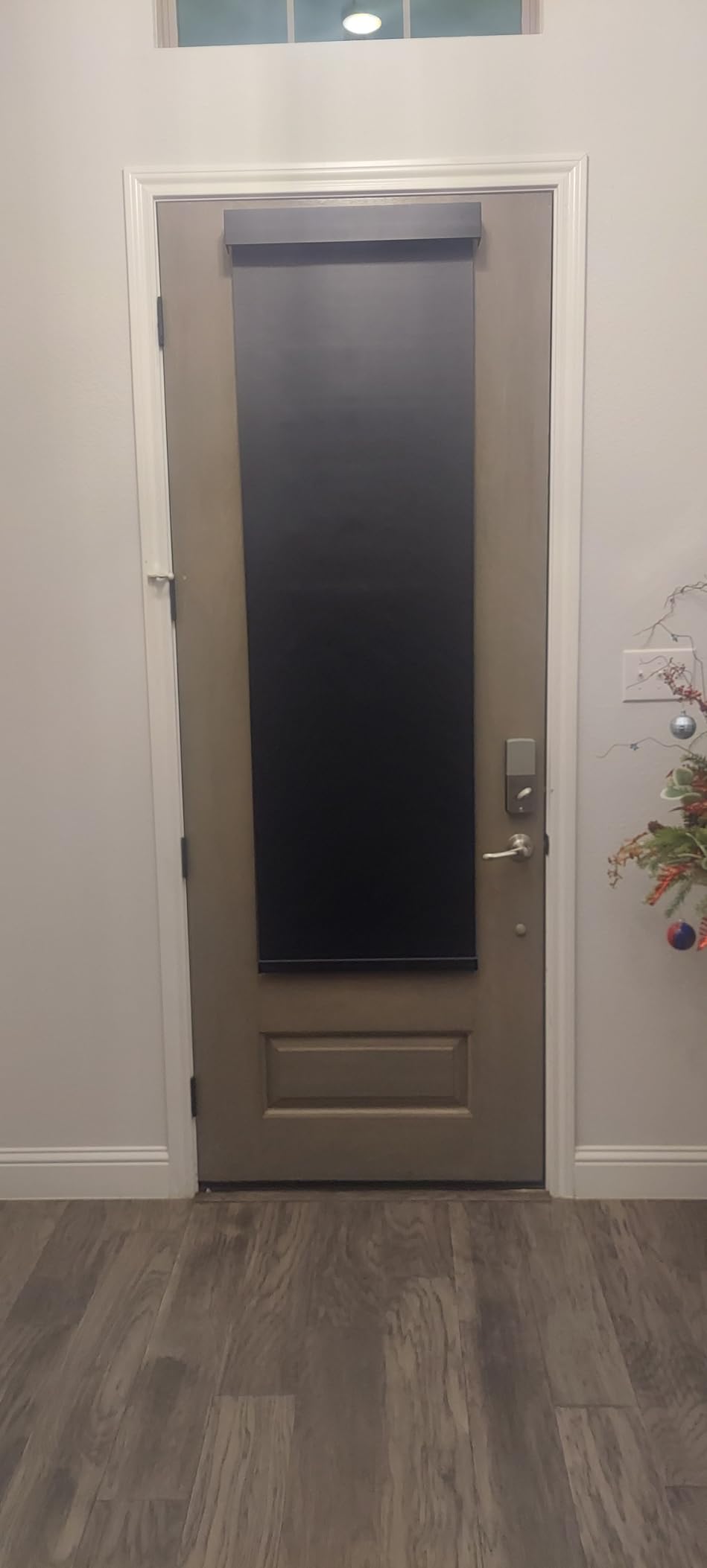 Smart Roller Shades for Windows, Alexa Blackout Motorized Blinds with Remote Control, Easy Install Automatic Electric Blinds for Indoor (White, 35 W x 72 H) customer photo 1