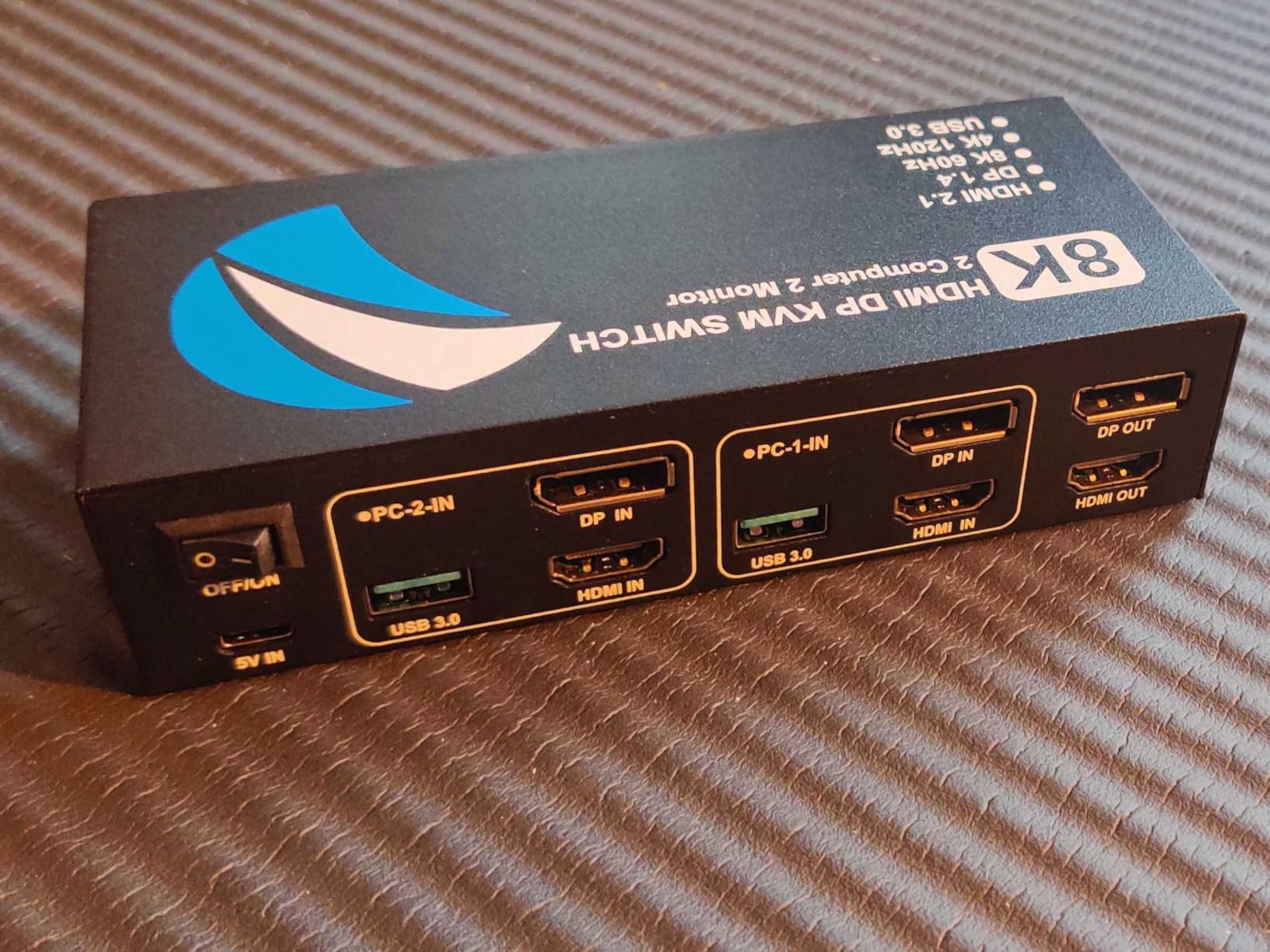 8K@60Hz HDMI DisplayPort KVM Switch 2 Monitors 2 Computers, 4K@120Hz Dual Monitor KVM Switches HDMI DisplayPort for 2 Computers Share 2 Monitors and 4 USB Devices for Keybord Mouse Printer Hard Drive customer photo 2