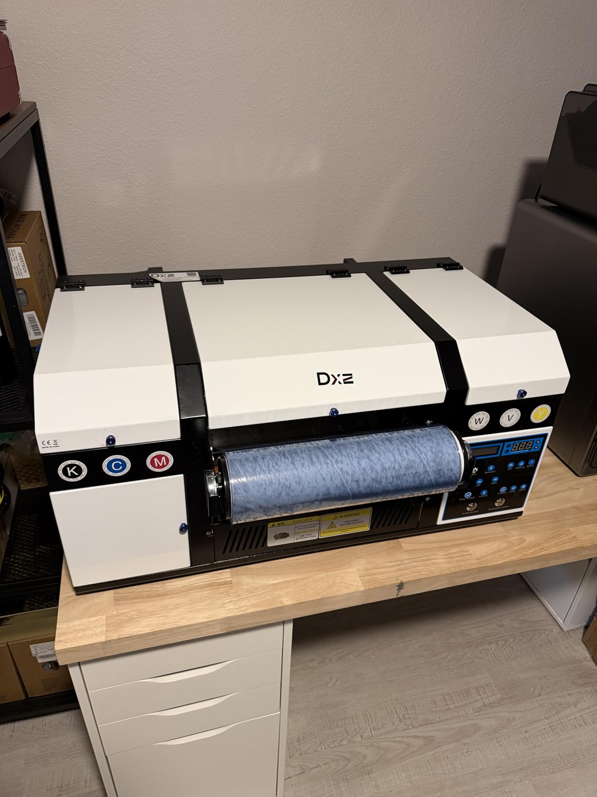 DXZ A3 UV DTF Printer with Laminator, Dual XP600 Print Heads, Auto Cleaning & White Ink Stirring customer photo 2