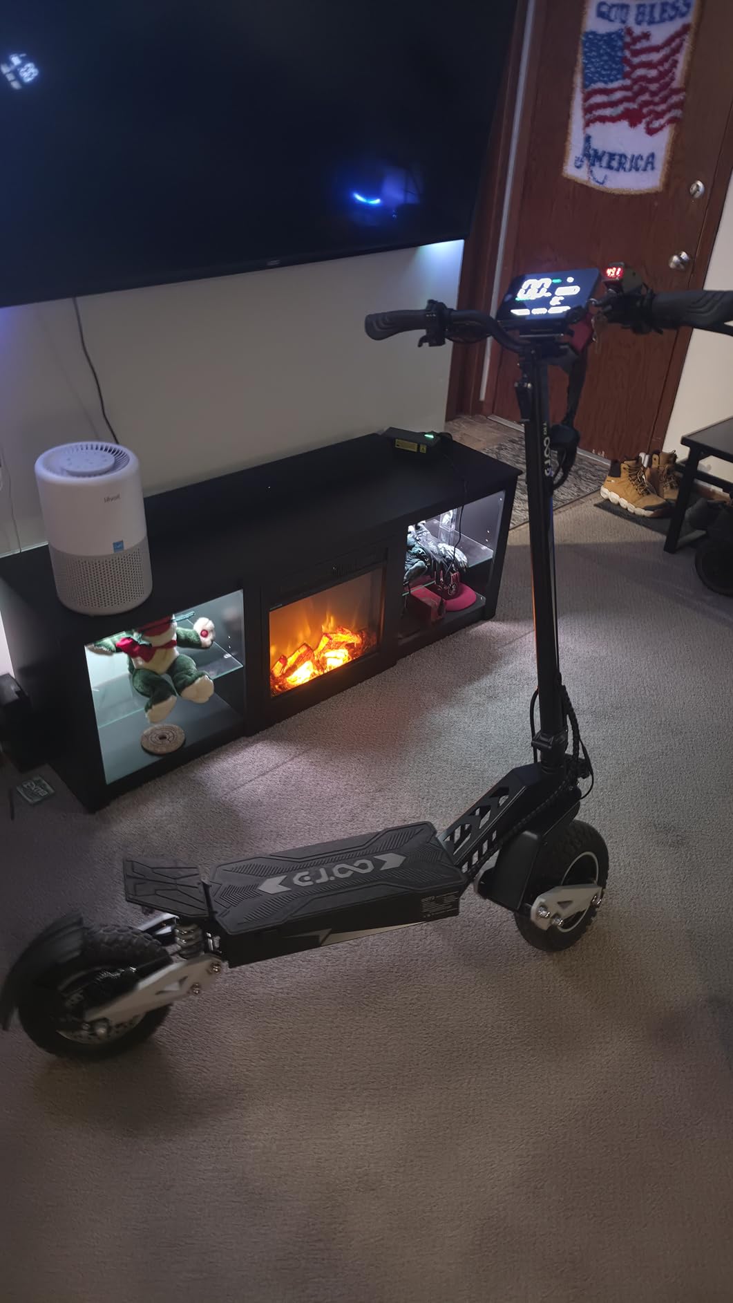 T10 Electric Scooter for Adults, 48V 18AH Battery Up to 46 Miles Long Range & Powerful Motor, 34 MPH Max Speed, 11 Inch All-Terrain Tires Folding Commuter E Scooter with Dual Suspension & LCD Display customer photo 2
