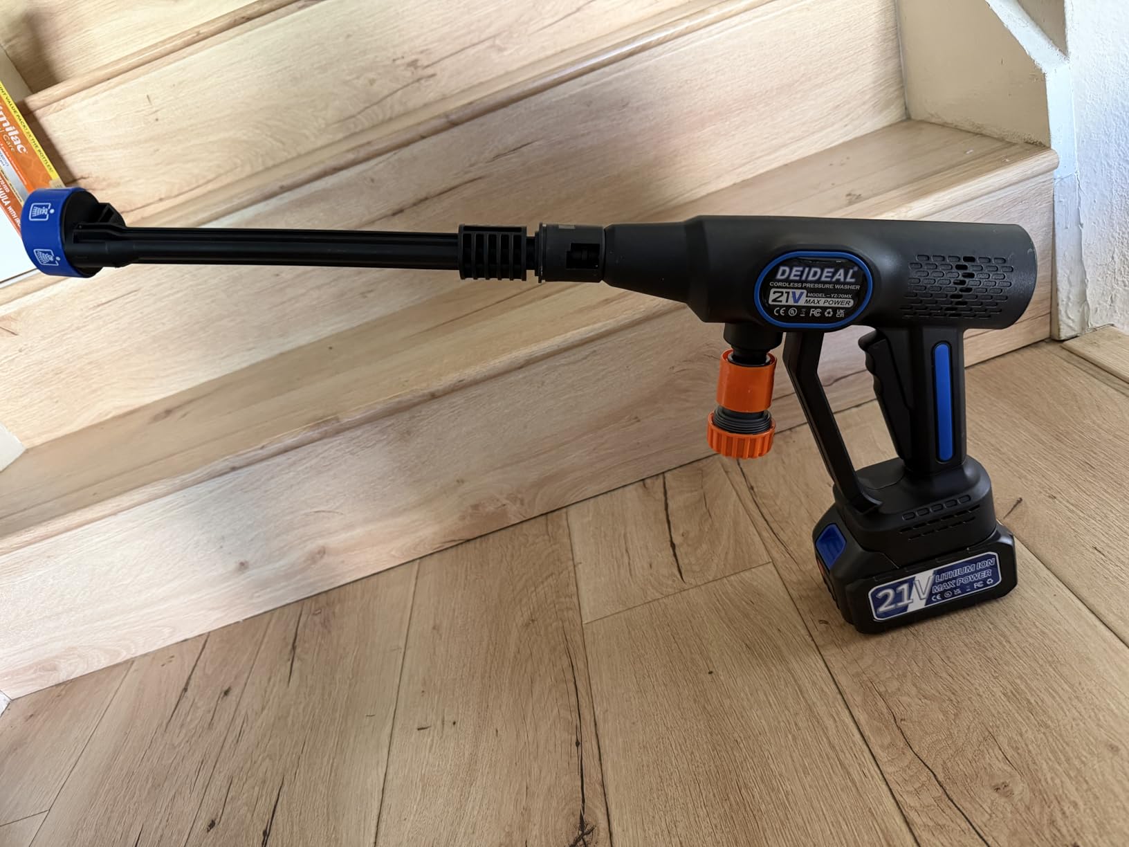 Cordless Pressure Washer, 1280 PSI Portable Power Washer with Trigger-Controlled Variable Pressure, Cordless Power Washer with 2 x 4.0Ah Batteries & 6-in-1 Nozzle for Car and Garden Cleaning customer photo 2