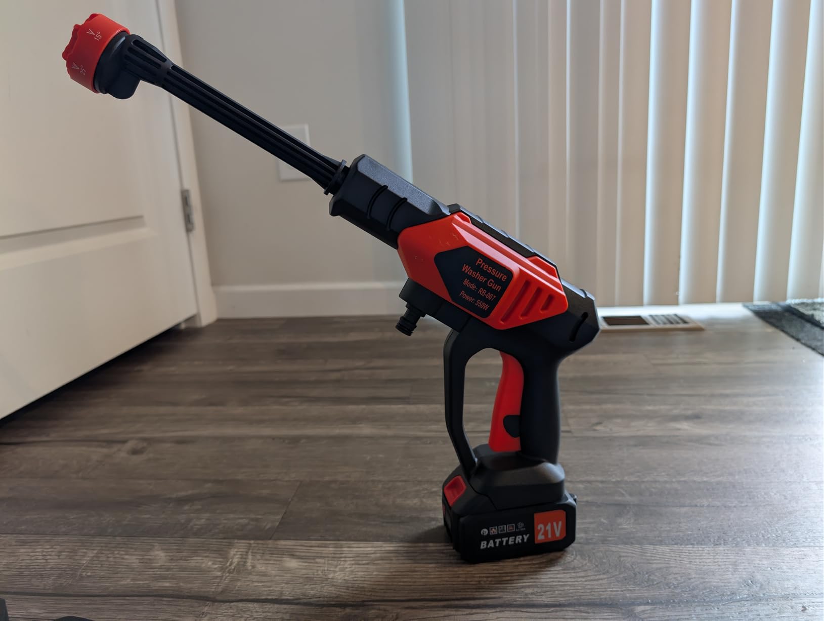 Portable Cordless Pressure Washer, Battery Powered Power Washer Car Wash Gun with 6-in-1 Nozzle & Foam Cannon, Handheld High Pressure Cleaner for Car, Driveway, Patio, Garden, RV customer photo 2