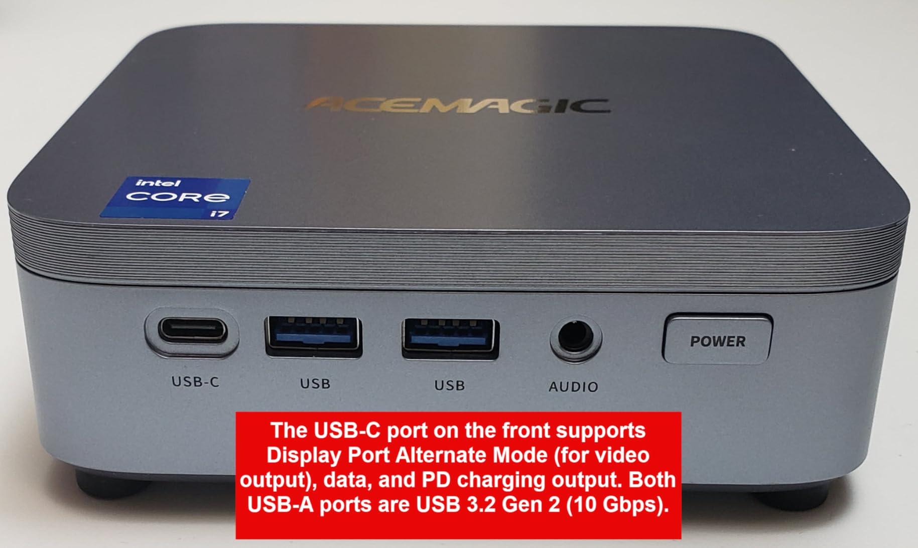 ACEMAGIC M5 Mini PC Windows 11 Pro, Intel Core 14500HX 32GB DDR4 1TB SSD Mini Computers(Beat i9-13900HK/R9 6900HX), NVMe PCIe4.0/USB3.2/Type-C/BT5.2/WiFi6/for Business Office Home Desktop PC 55W customer photo 2