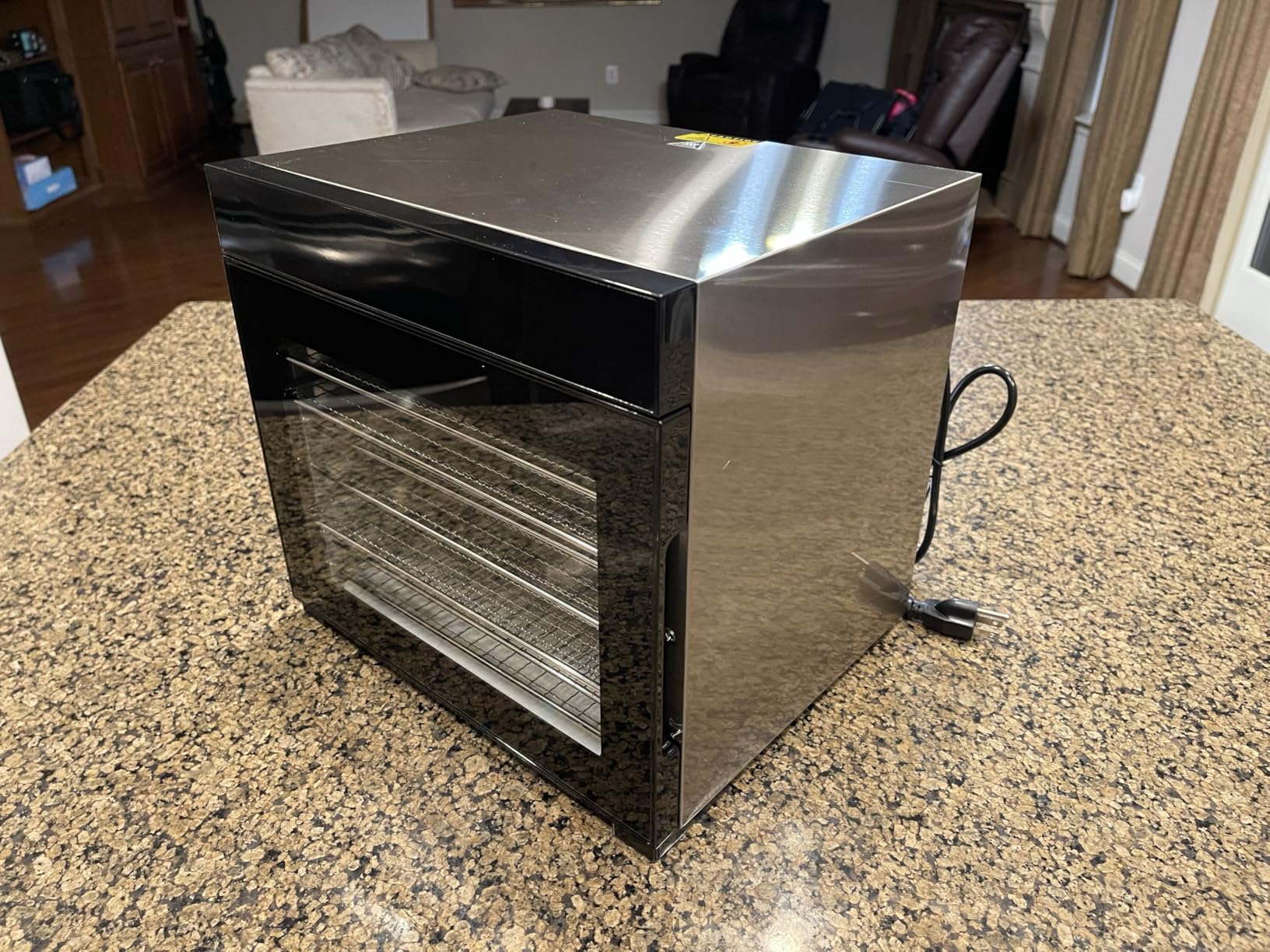 Food Dehydrator Machine, Powerful Food Dryer with 8 Stainless Steel Trays, Adjustable Temperature up to 167°F & 48-Hour Timer for Jerky, Fruits, Herbs - Includes Mesh Tray, Drip Tray & Recipe Guide customer photo 1