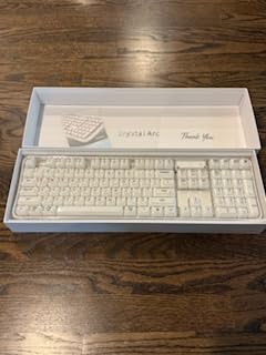 Clear Wireless Keyboard, Tri-Mode Bluetooth/2.4G Rechargeable Keyboard with RGB Backlit, Ergonomic Computer Keyboard with Transparent Keycaps for PC Laptop Desktop Home Office customer photo 1