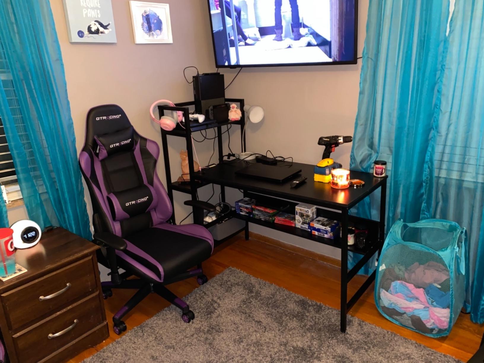 COMHOMA Big and Tall Office Chair with Upgrade Footrest, Heavy Duty Gaming Chair High Back Executive Chair with Spring Lumbar Support for Lower Back Pain Relief, 150°Reclining Adjustable Armrests customer photo 1