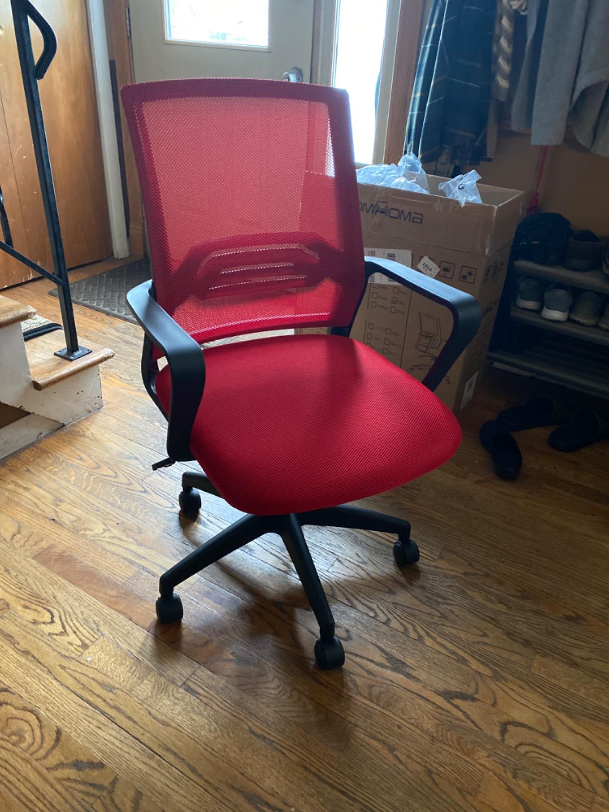 COMHOMA Big and Tall Office Chair with Upgrade Footrest, Heavy Duty Gaming Chair High Back Executive Chair with Spring Lumbar Support for Lower Back Pain Relief, 150°Reclining Adjustable Armrests customer photo 2