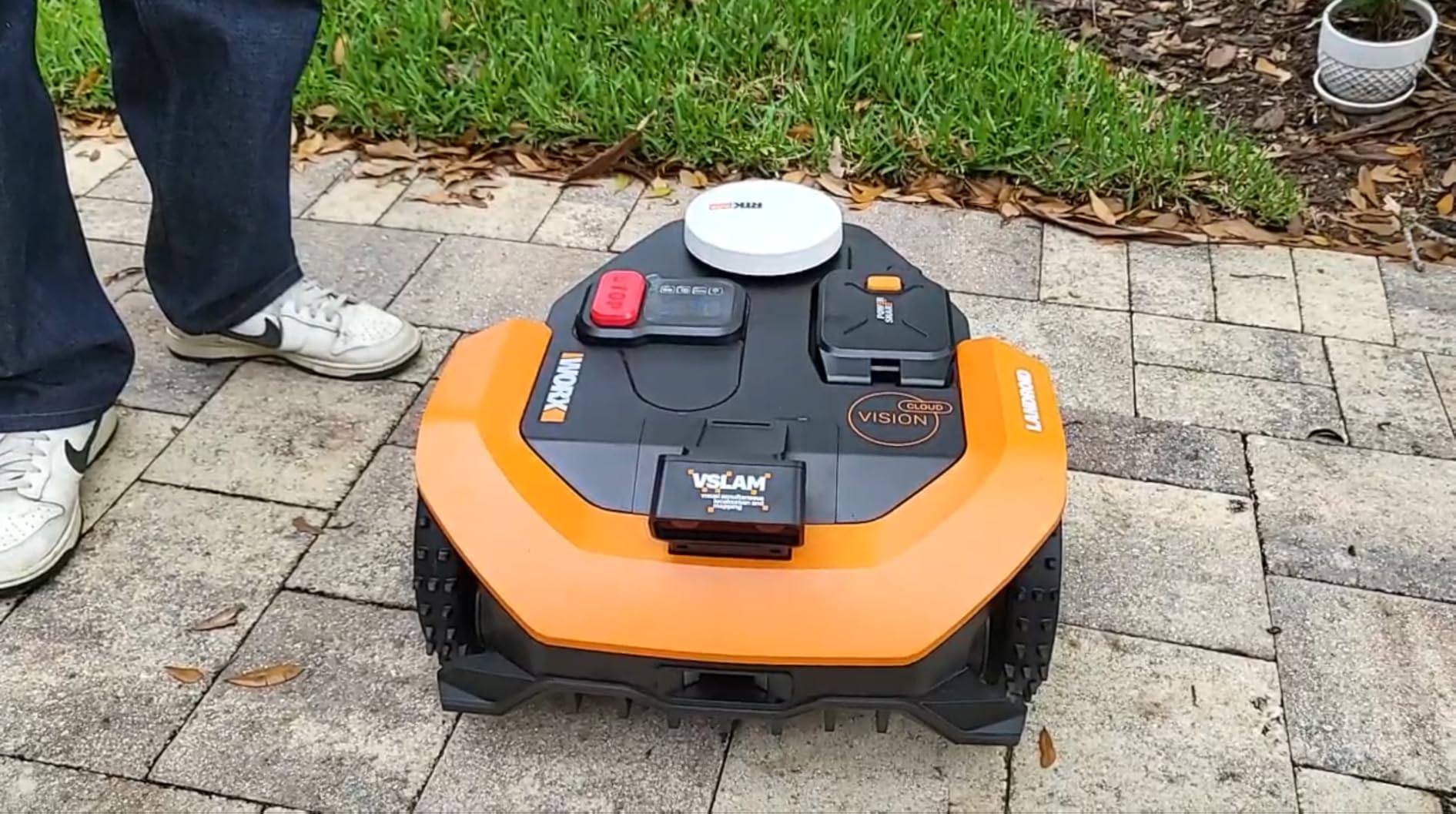 WORX Landroid Vision Cloud Robot Lawn Mower, No Perimeter Wire Robot Mower for 1/2 Acre, AI Obstacle Avoidance + RTK Cloud Navigation, 30% Slope, Auto Mapping, App Control, WR320 customer photo 1