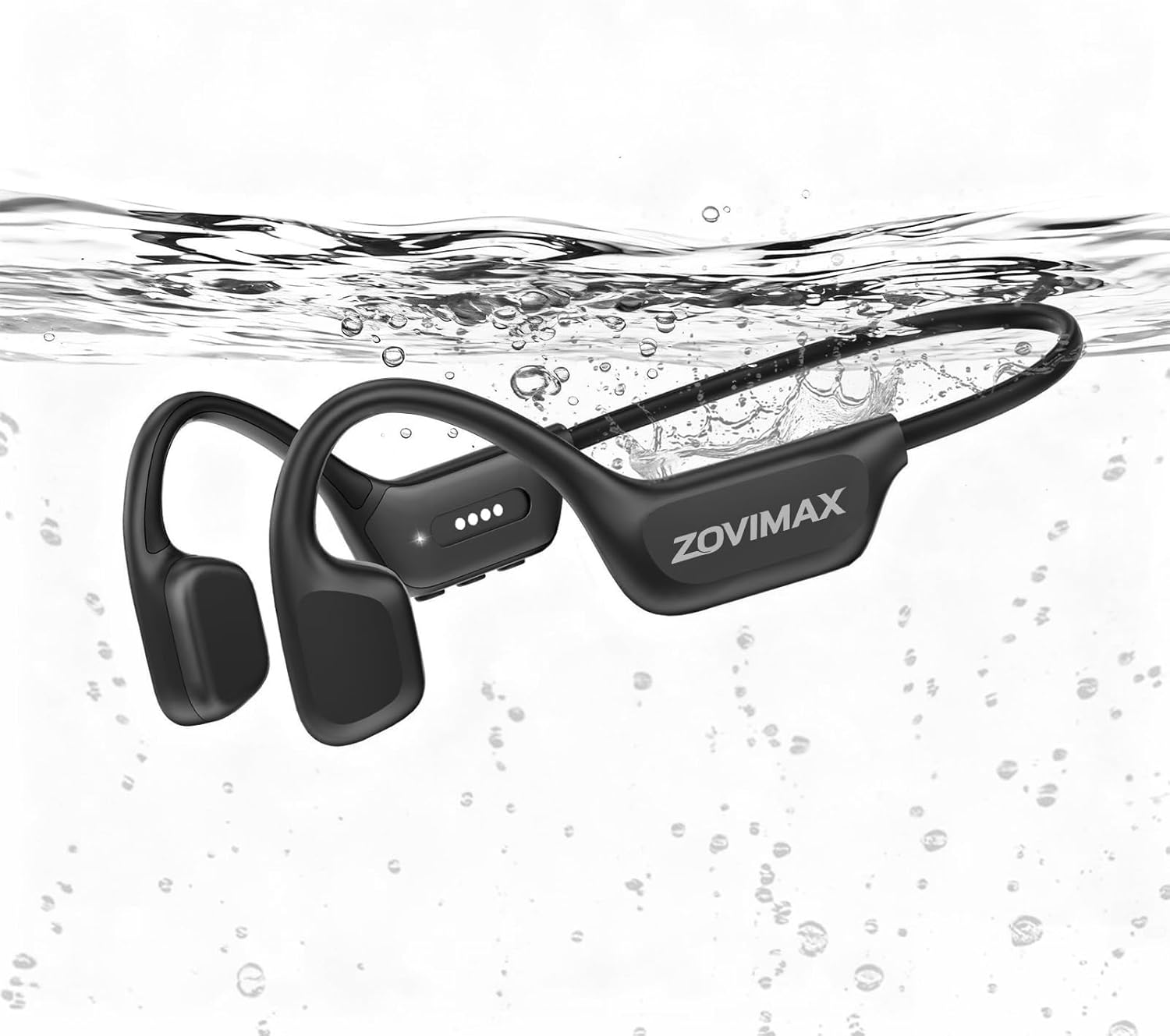 Bone Conduction Headphones, IPX8 Waterproof Swimming Headphones, Open Ear Headphones with MP3 Mode 32GB Memory Up to 12 Hours Playtime, Bluetooth 6.0 Earbuds Secure Fit for Running and Fitness (Black) customer photo 1