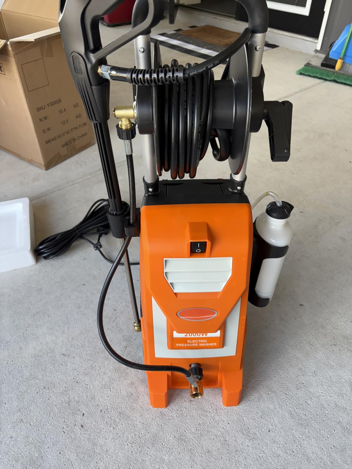 Gas Powered Pressure Washer 4200 PSI Gas Power Washer 4.0 GPM 212CC Commercial High Pressure Washer, with Spray Gun and Extension Wand, 5 Quick Connect Nozzles, Copper Pump,EPA/CARB/ETL (Black) customer photo 1