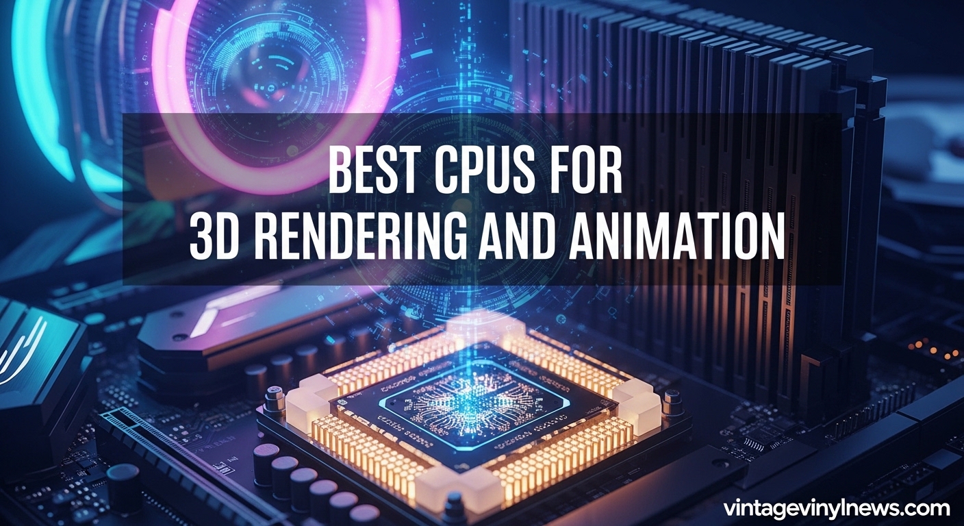 Best CPUs for 3D Rendering and Animation