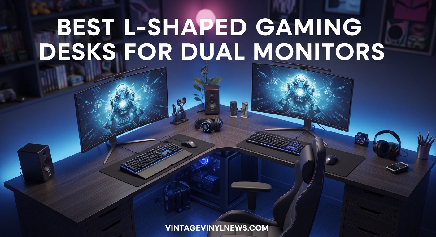 Best L-Shaped Gaming Desks for Dual Monitors