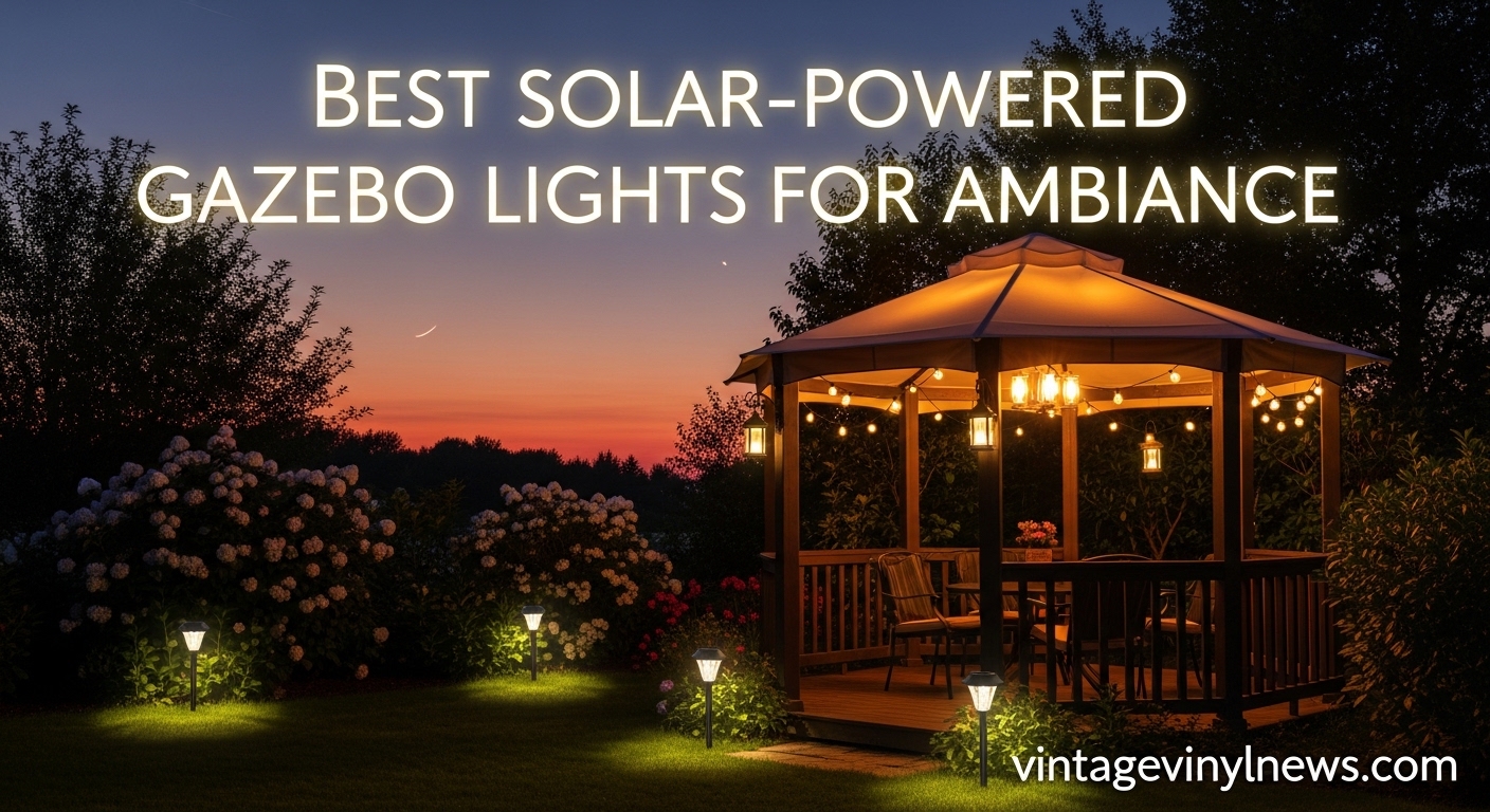 Best Solar-Powered Gazebo Lights for Ambiance