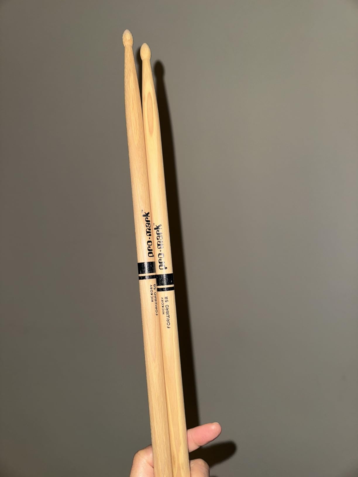 ProMark Hickory 5A Wood Tip Drumsticks, One Pair (TX5AW) customer photo 2