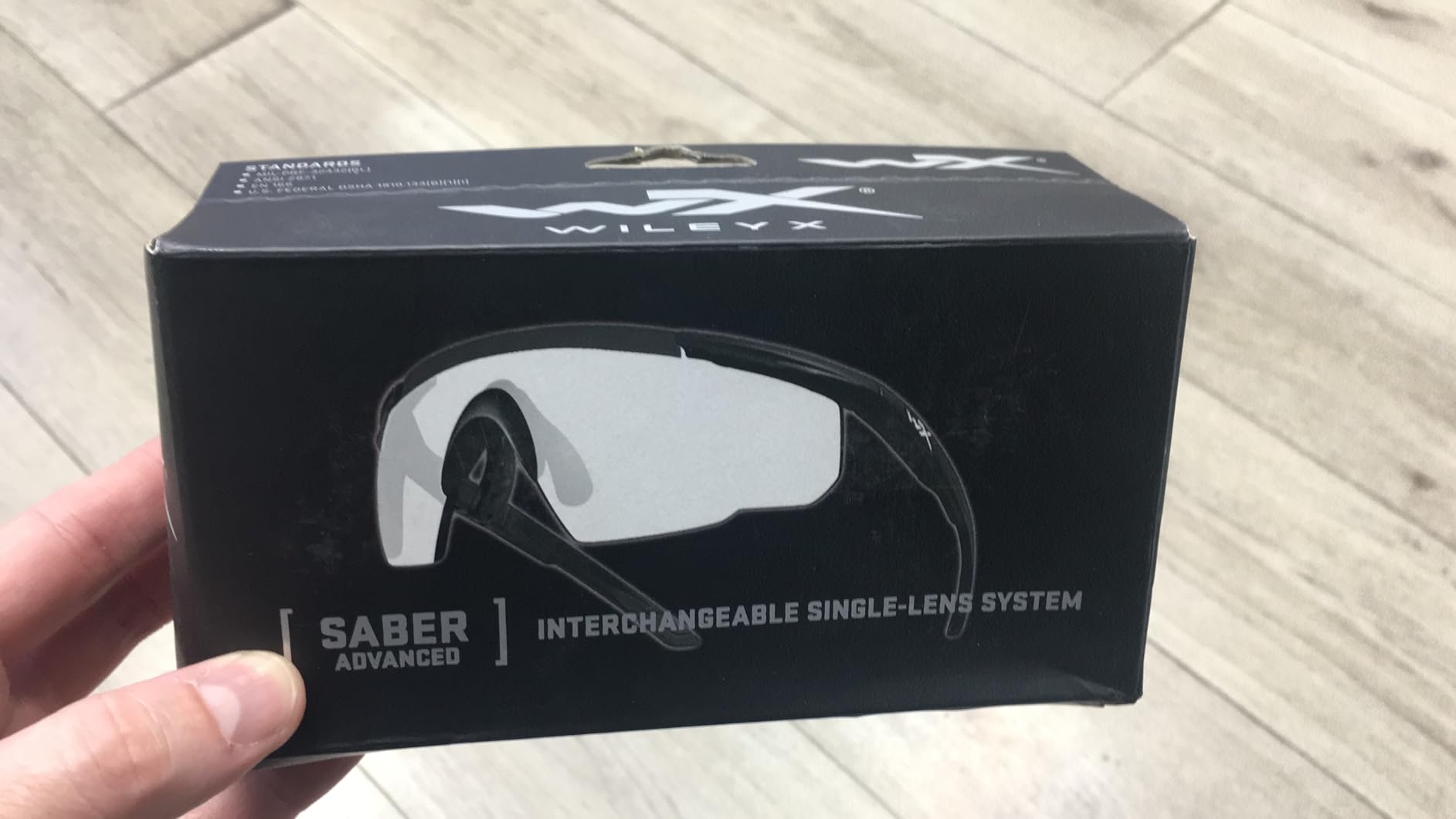 Wiley X Saber Advanced Shooting Glasses ANSI Z87.1+ Safety Sunglasses for Men and Women, UV and Eye Protection for Hunting and Shooting Matte Black Frames, Clear Lenses, Ballistic Rated customer photo 2