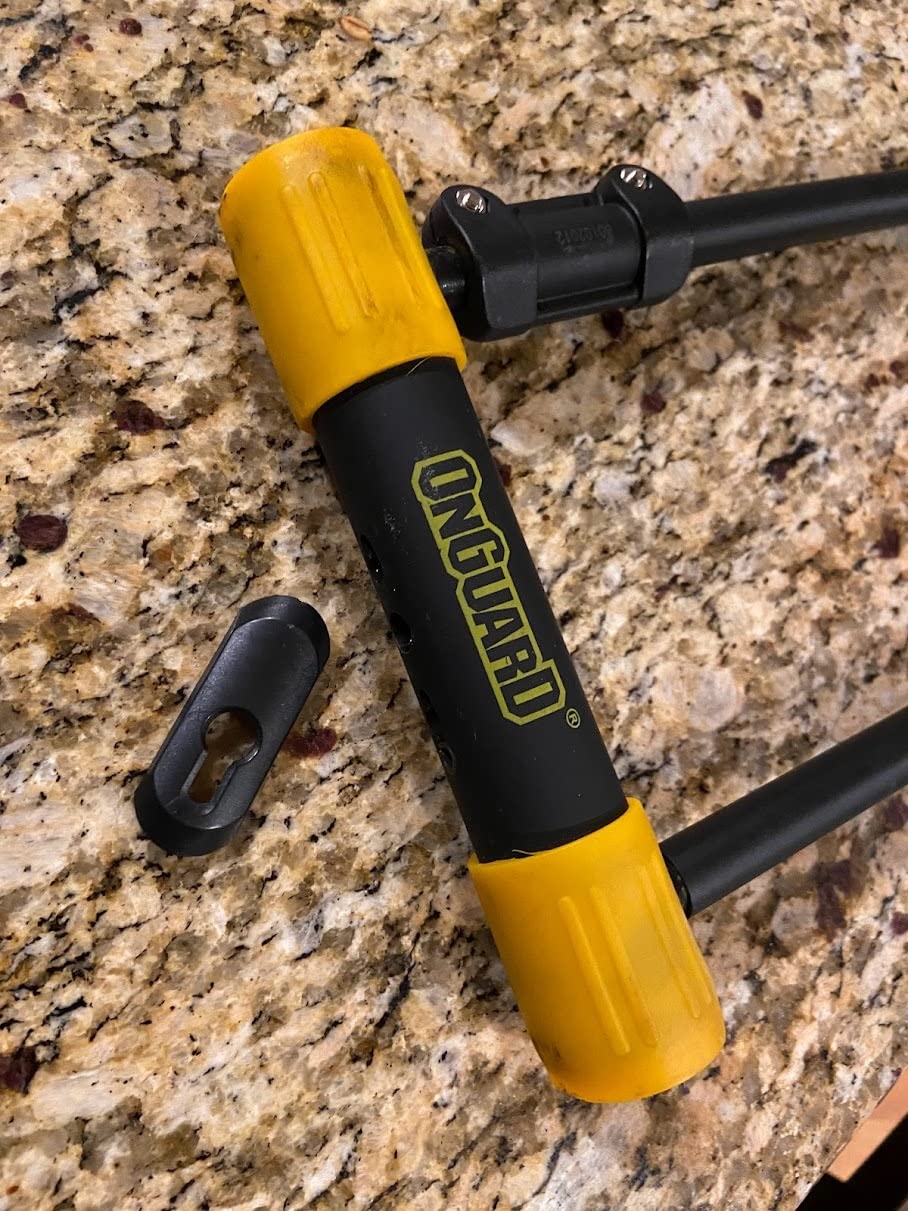 OnGuard Bulldog STD Bike U-Lock - 13 mm Hardened Steel Shackle (115 x 230 mm) - X2P Double Bolt, Z-Cylinder Core, 5 Keys & Mount Bracket customer photo 1