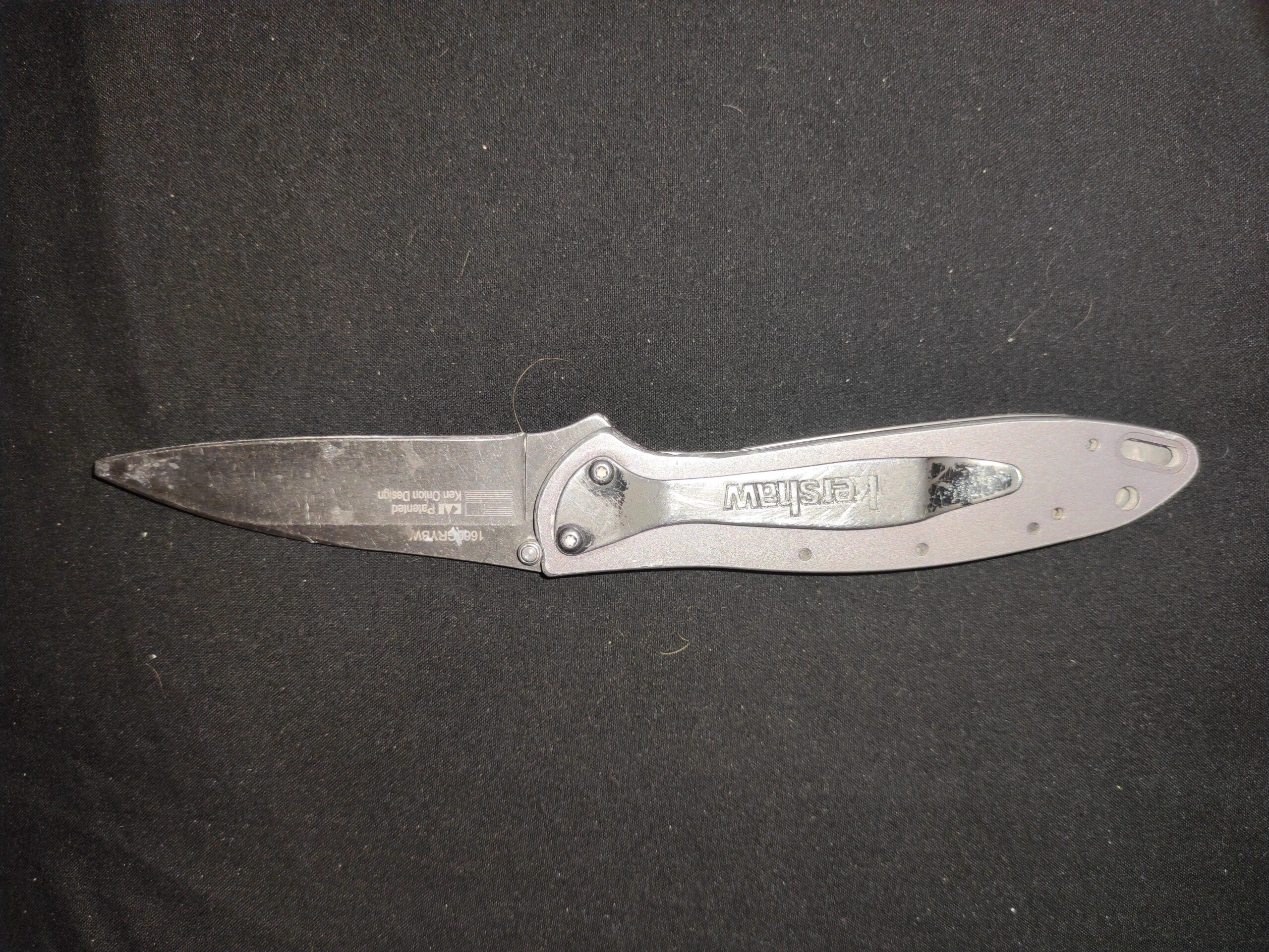 Kershaw Leek Pocket Knife (1660BLKW); Sandvik 14C28N Steel Blade, 410 Stainless Steel Handle, SpeedSafe Assisted Open customer photo 2