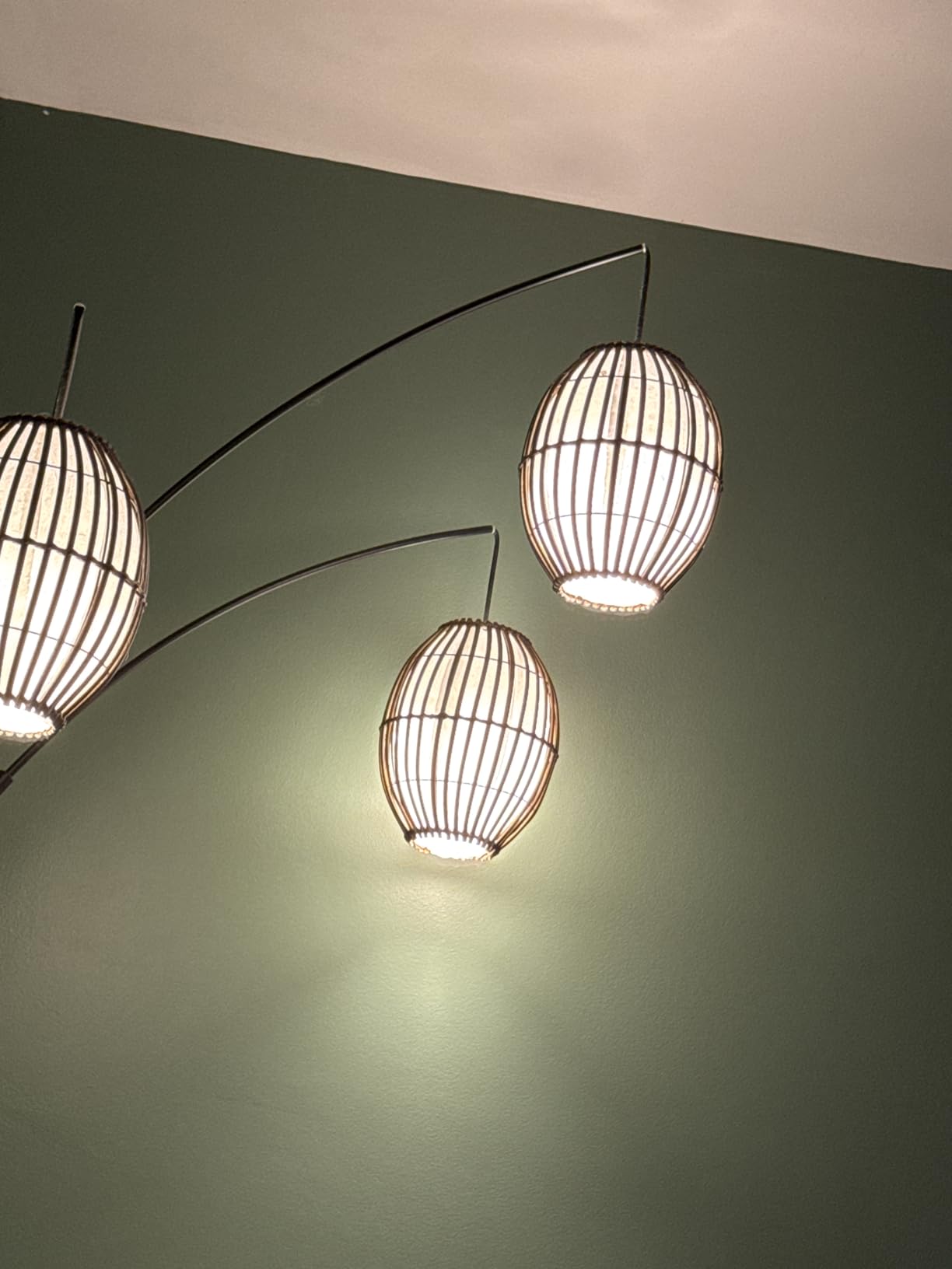 Adesso Maui Arc Floor Lamp with 3 Movable Shades & Adjustable Height- Perfect Lighting for Bedroom, Living Room and Corner Decor, Antique Bronze customer photo 1