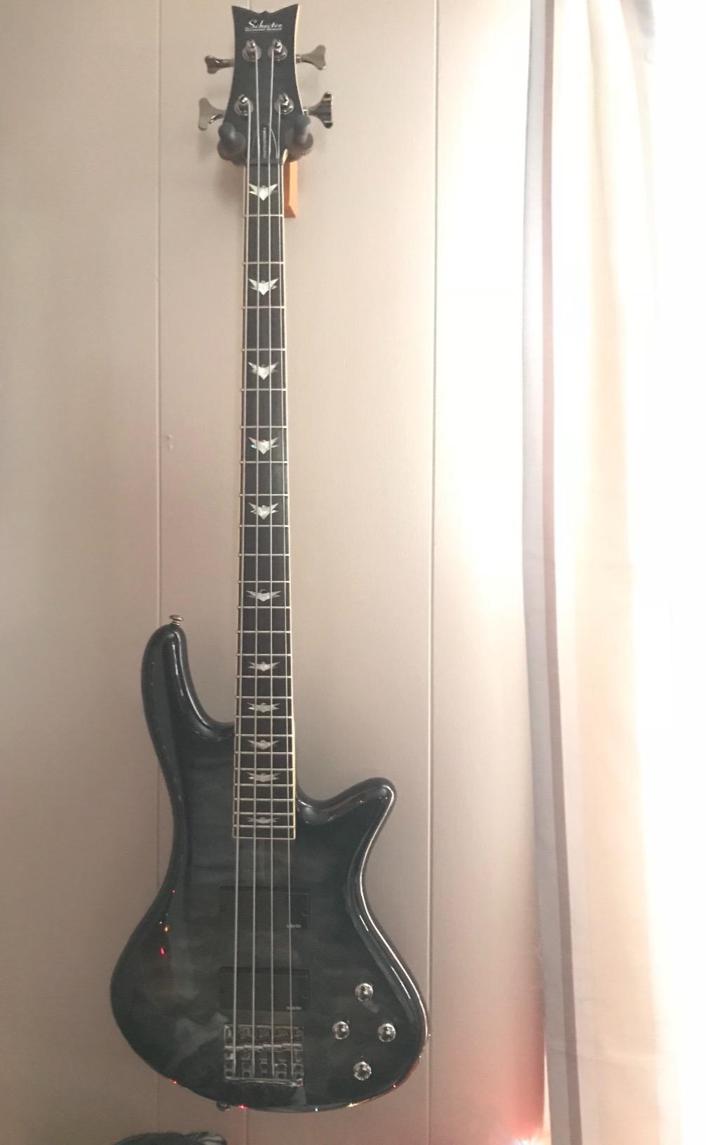 Schecter Stiletto Extreme-4 Bass Guitar - See-Thru Black customer photo 1