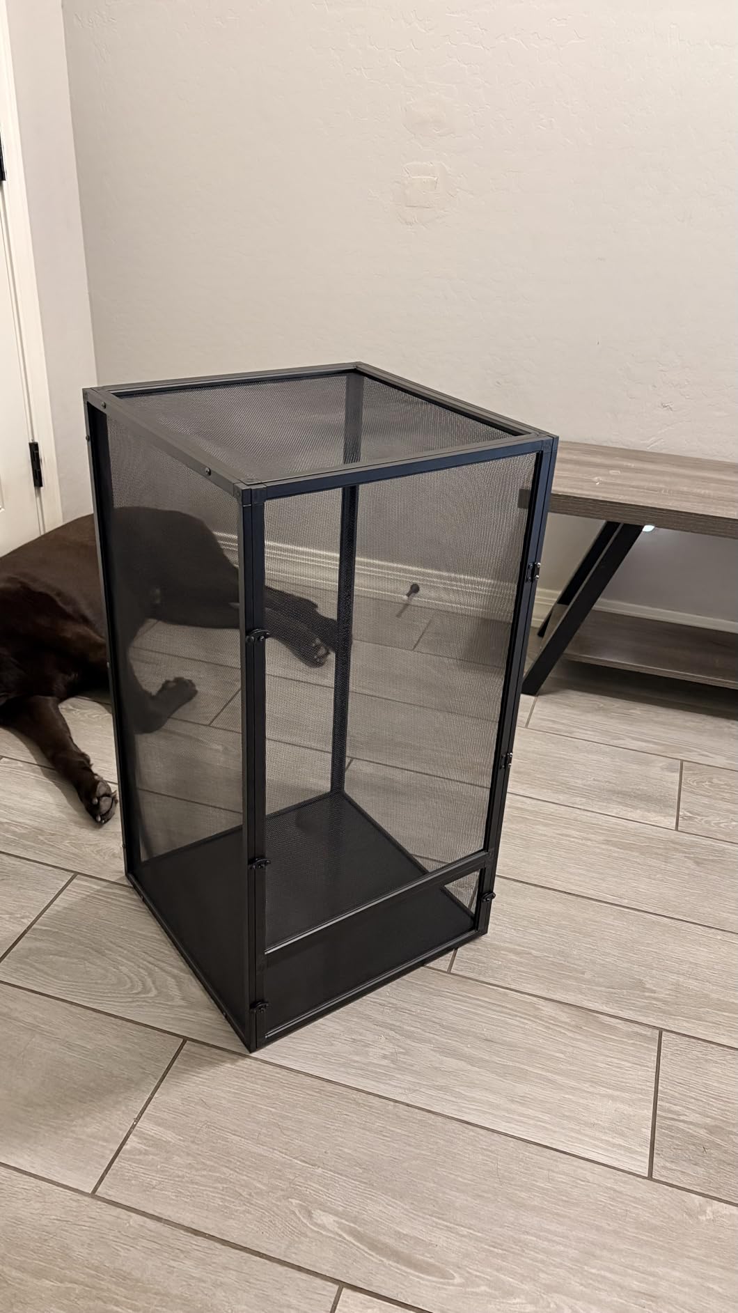 Zoo Med ReptiBreeze Open Air Screen Cage, Large, 18 x 18 x 36-Inches customer photo 1