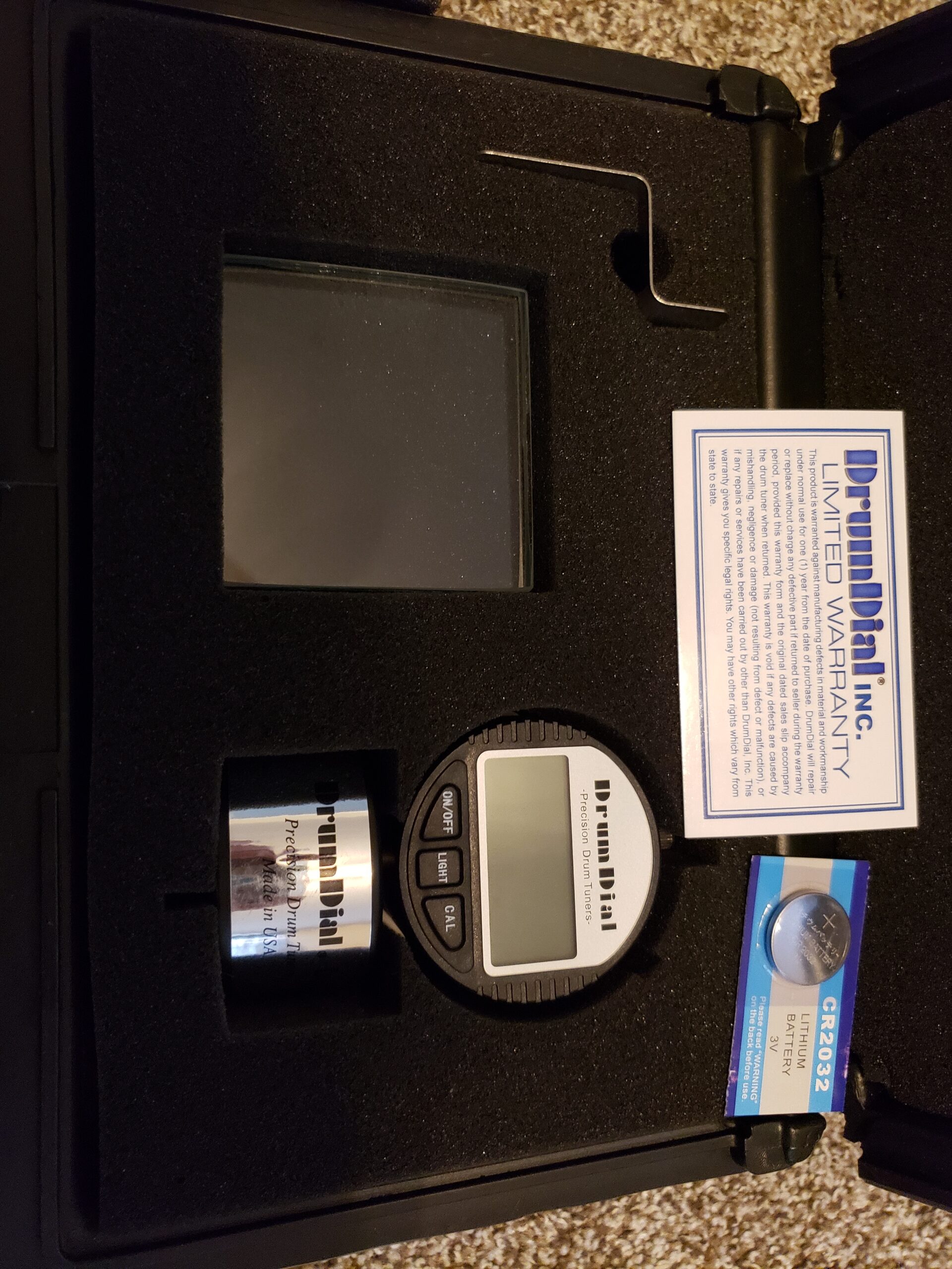 Ahead Drum Dial Digital Precision Drum Tuner with Carry Case, ADDD, Black customer photo 2