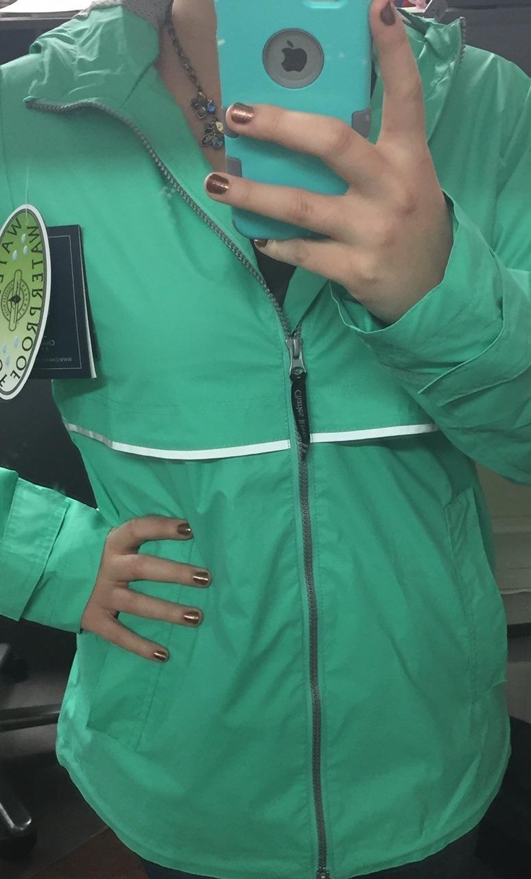 Charles River Apparel Women's Plus Size New Englander Waterproof Rain Jacket customer photo 2