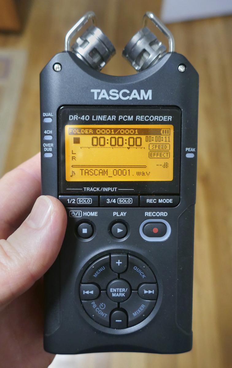 Tascam DR-40 4-Track Portable Audio Recorder customer photo 2