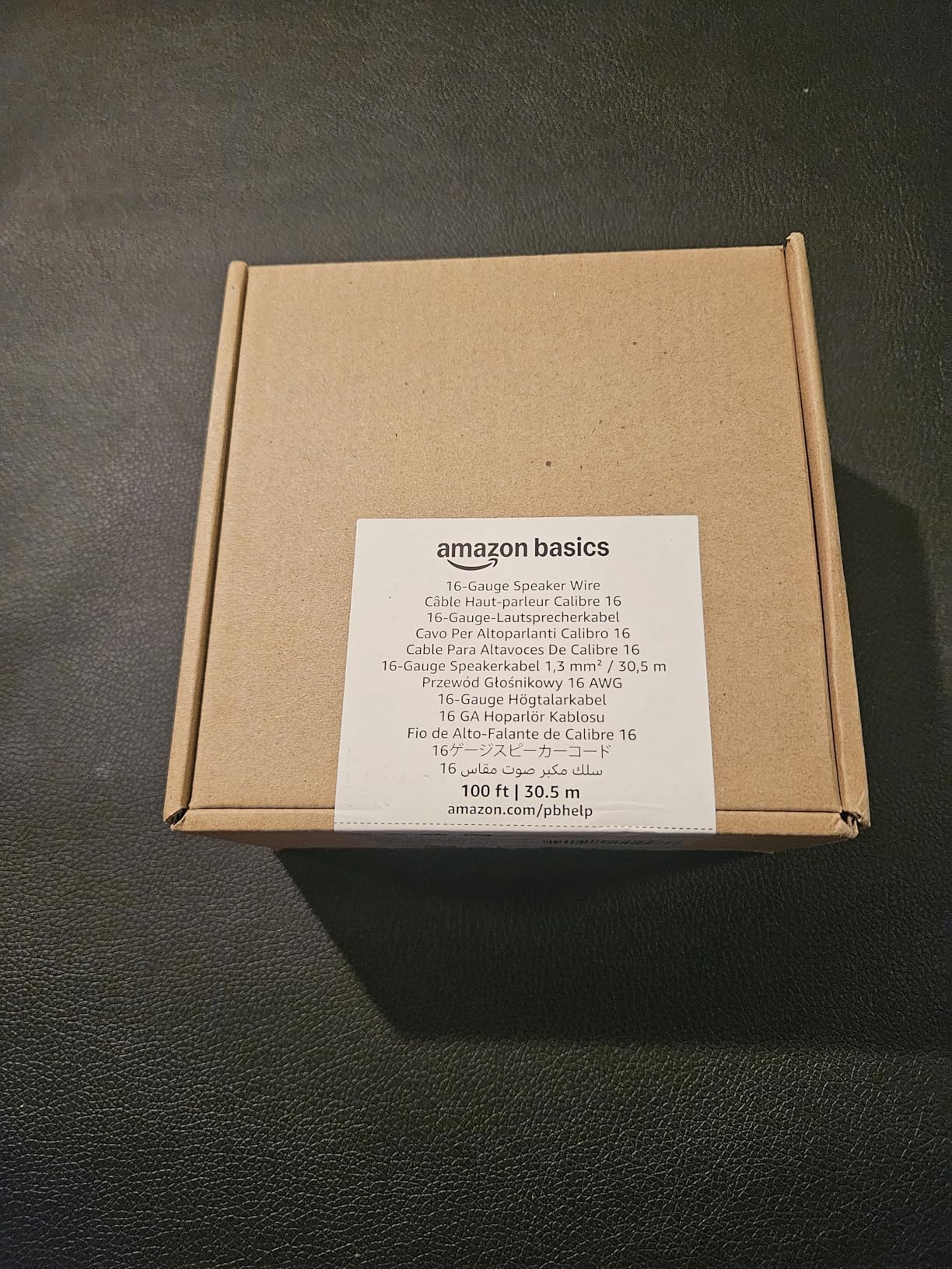 Amazon Basics 16-Gauge Speaker Wire Cable, Polarity Marked, 50 feet, Transparent customer photo 2