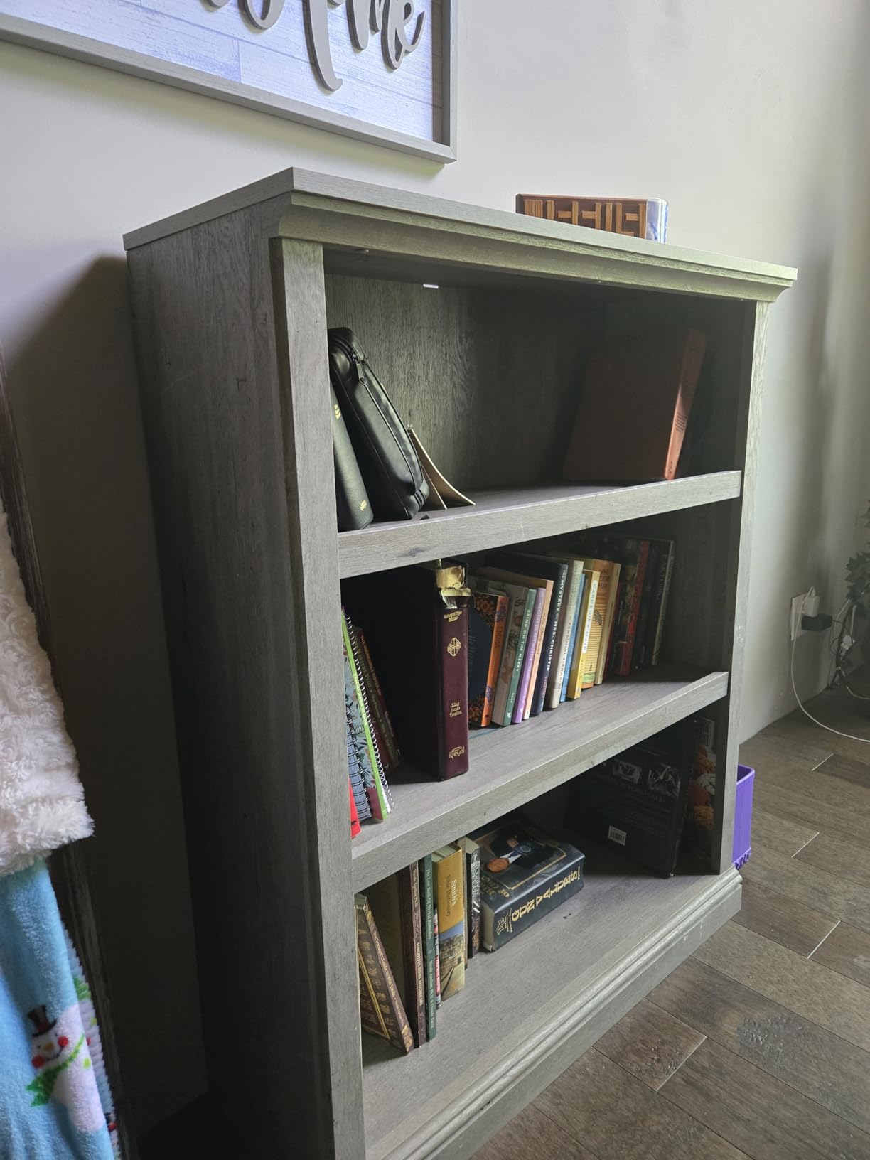 Sauder Miscellaneous Storage 3-Shelf Bookcase/ Book shelf, Select Cherry finish customer photo 1