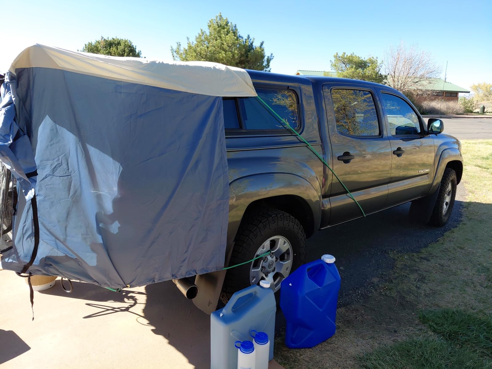 DAC Full-Size Truck Bed Tent for Caps- Fits Ford F-150, Chevy Silverado, Toyota Tundra, Tacoma (2005+), Tailgate  width=
