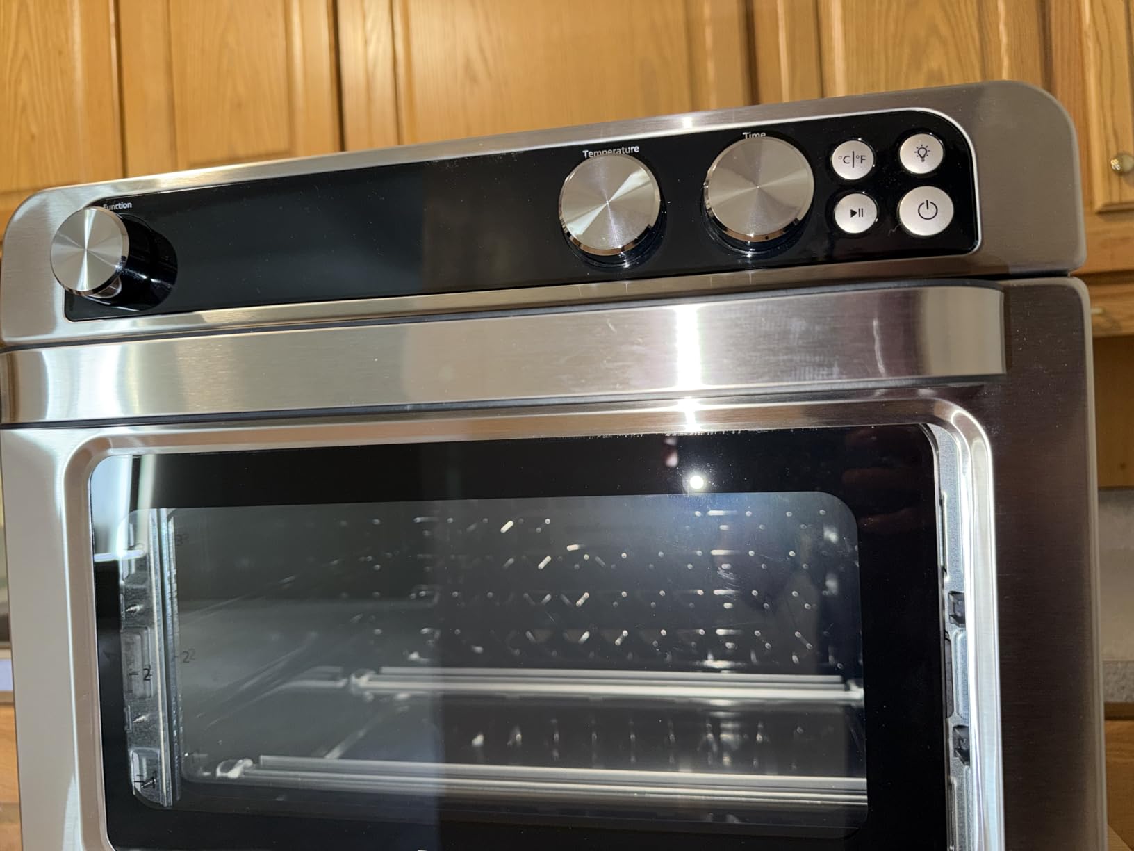 Panasonic FlashXpress Toaster Oven Countertop, 4-Slice Small Toaster Oven Compact Size with Double Infrared Heating, 6 Auto Cook Options and Precise Temperature Control, 1300W - NB-G110P (Silver) customer photo 2
