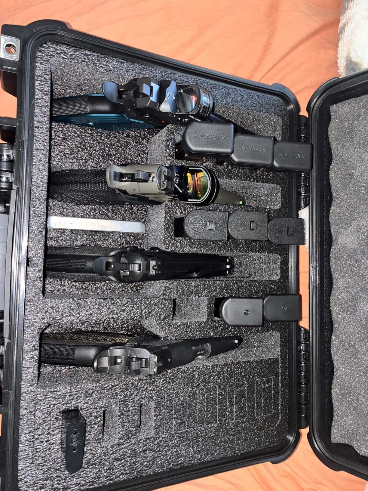 Case Club 4 Pistol and 16 Magazine Pre-Cut Heavy Duty Waterproof Case with Included Silica Gel Canister to Help Prevent Gun Rust (Upgraded Gen-2) customer photo 1