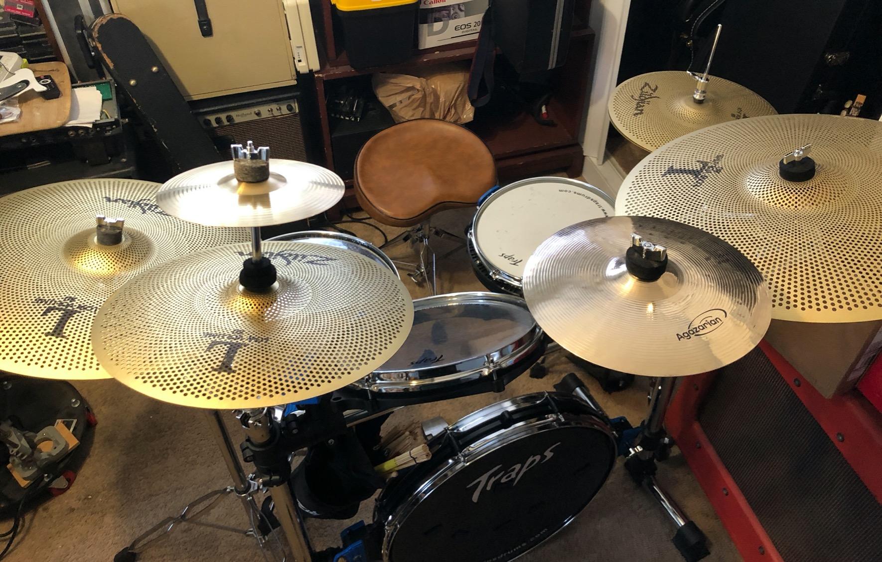 Foraineam 2 Pieces 8-Inch Splash Cymbal Classic Drums Cymbals Percussion Instrument Golden Practice Drum Cymbal for Drum Set customer photo 1