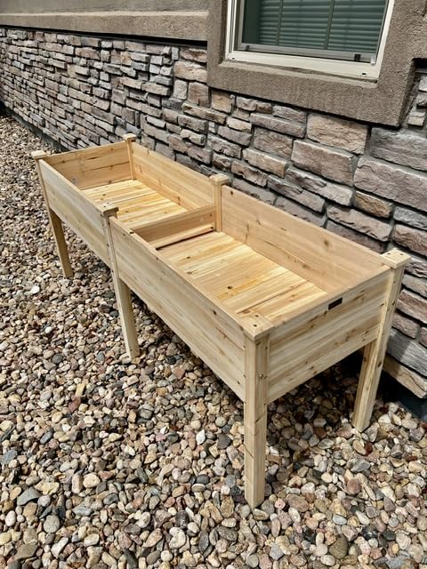 Best Choice Products 48 x 24 x 30 Inches Raised Garden Bed, Elevated Wood Planter Box Stand for Backyard, Patio, Balcony with Bed Liner, 200 Pound Capacity - Natural customer photo 2