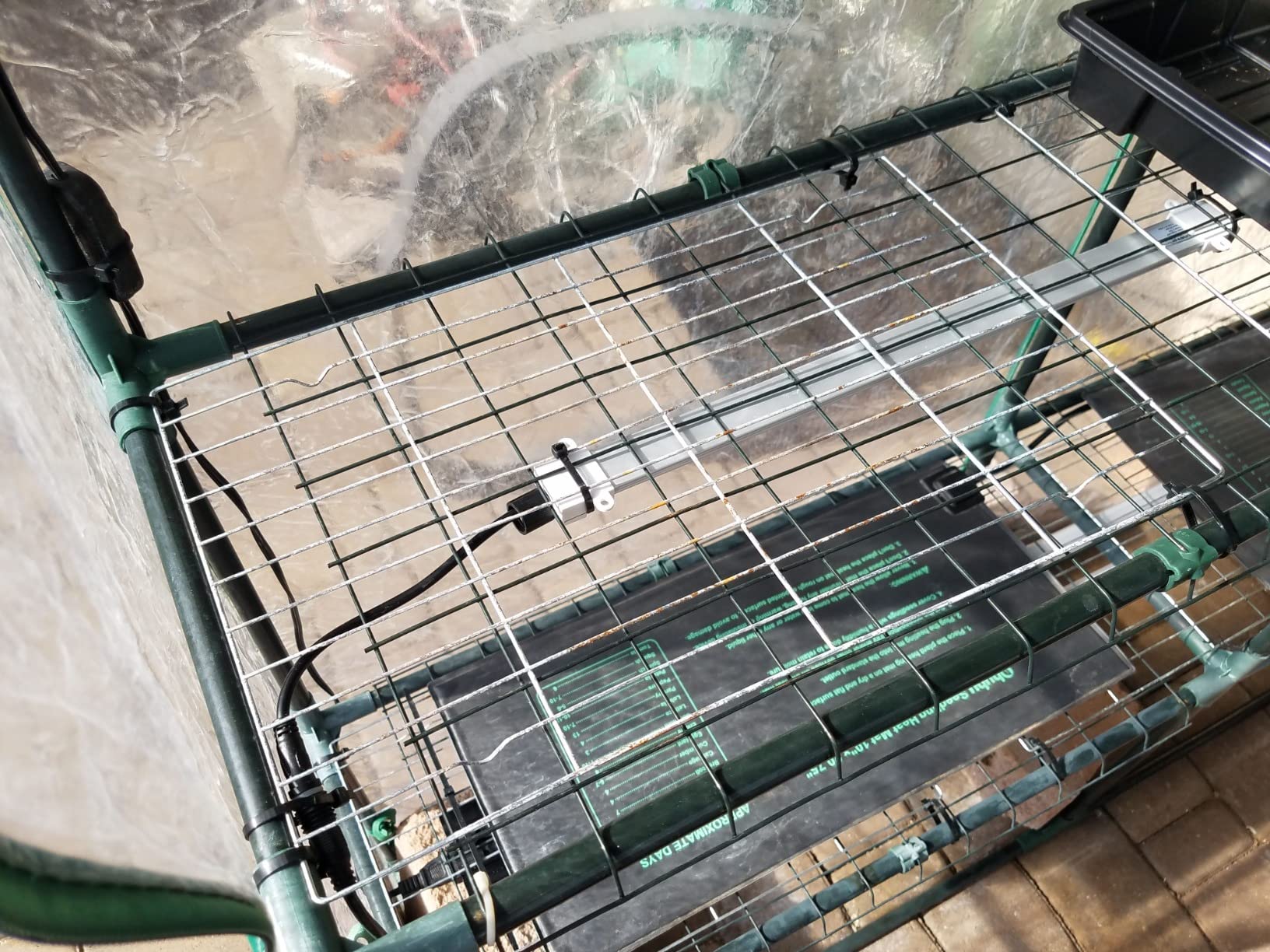 4 Tier Mini Greenhouse - Portable Greenhouse with Locking Wheels and PVC Cover for Indoor or Outdoor Green House by Pure Garden customer photo 2