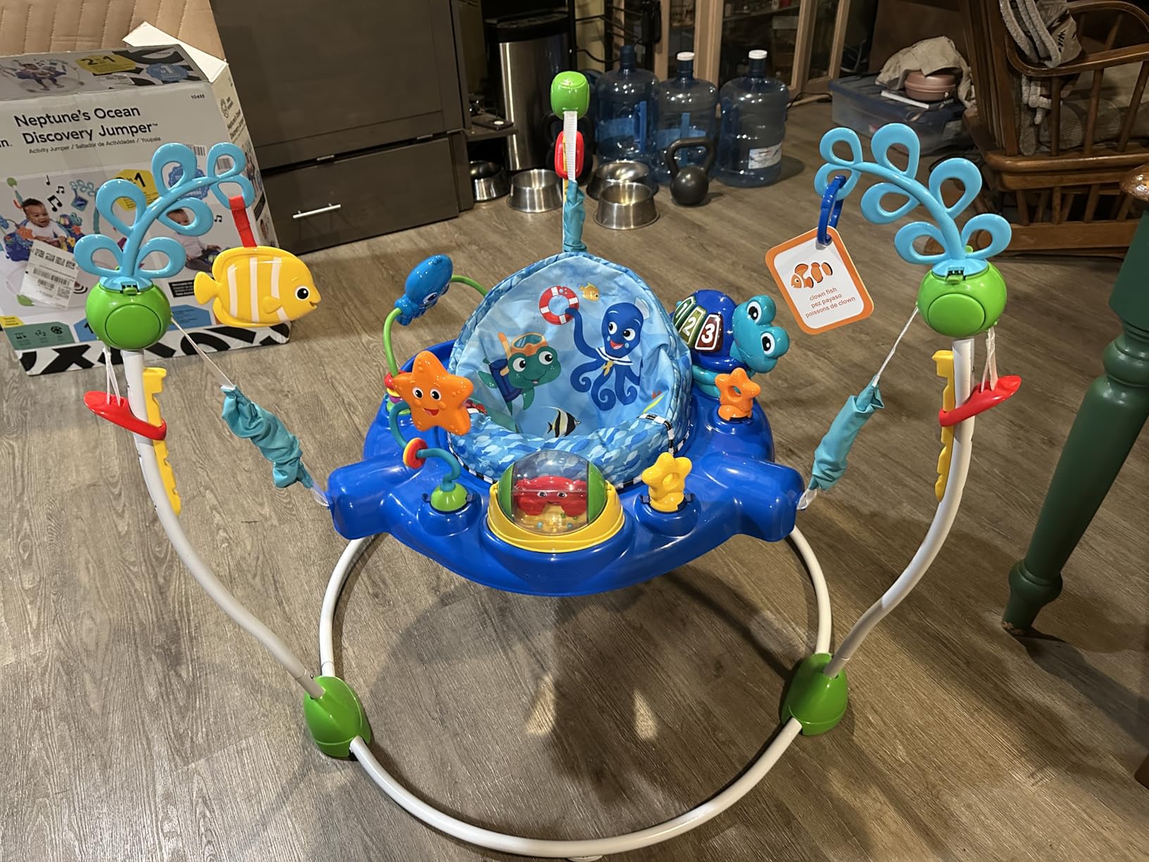 Baby Einstein Neptune's Ocean Discovery Activity Baby Jumper Activity Center, Ages 6 Months +, Max Weight 25 lbs., Unisex customer photo 2