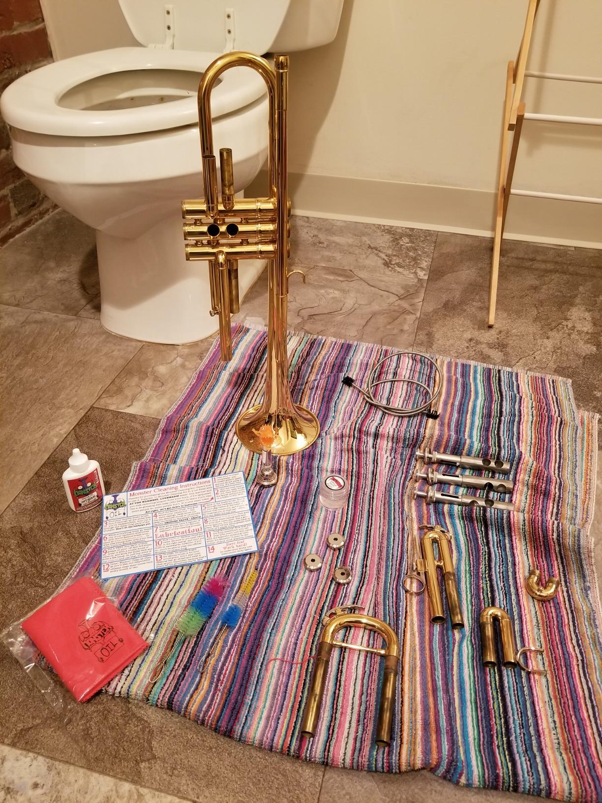 Monster Trumpet Cleaning Kit | USA-Based and Veteran-Owned! | Valve Oil, Slide Grease, and More to Take Care of and Clean Your Trumpet and Cornet! customer photo 1
