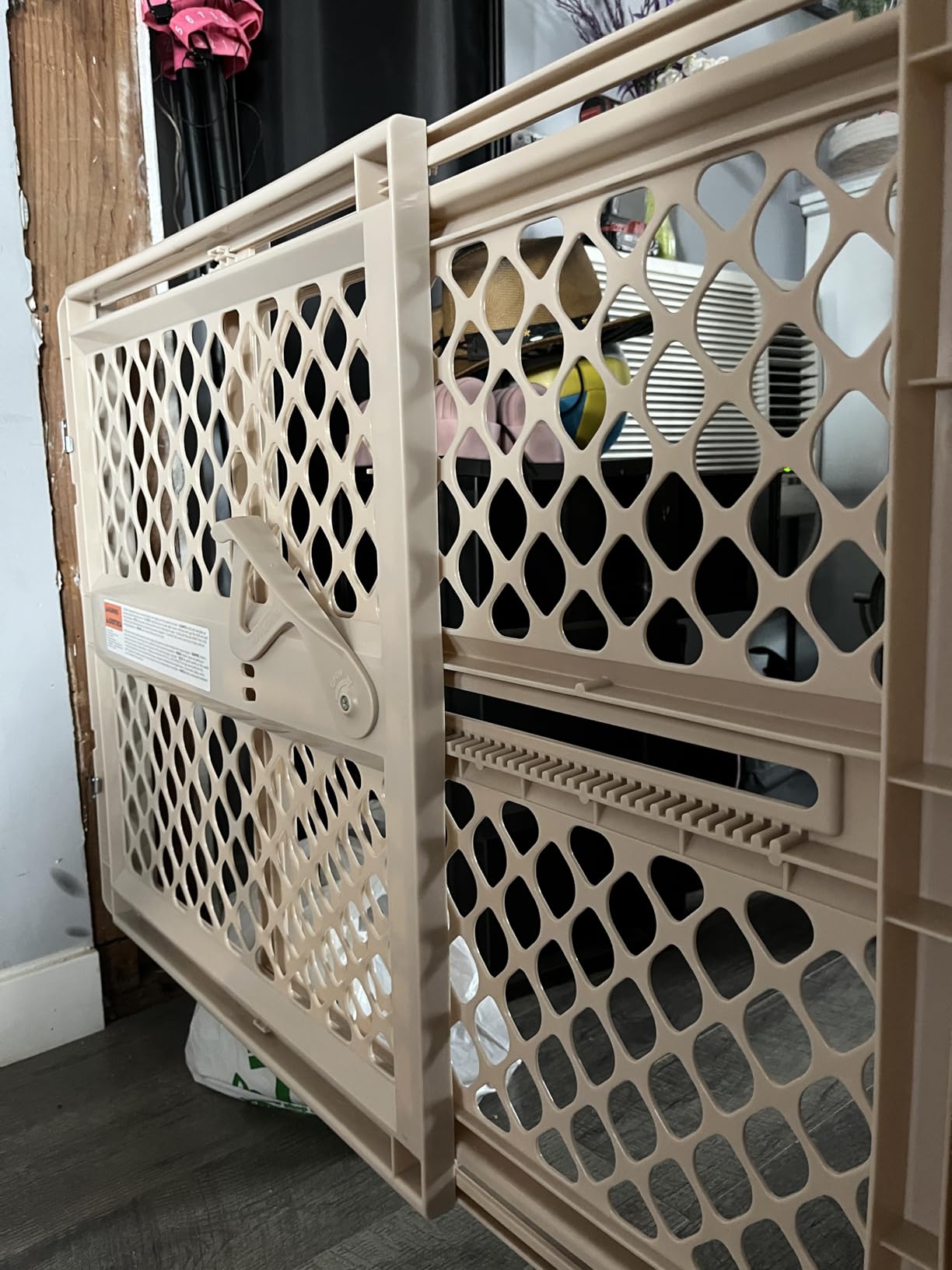 Toddleroo by North States - Supergate Ergo Baby Gate: Plastic Baby Gate for Stairs & Doorways - Adjustable Indoor Safety Gate - Made in USA - 26 to 42 Inches Wide - 26 Inches Tall - Sand customer photo 2