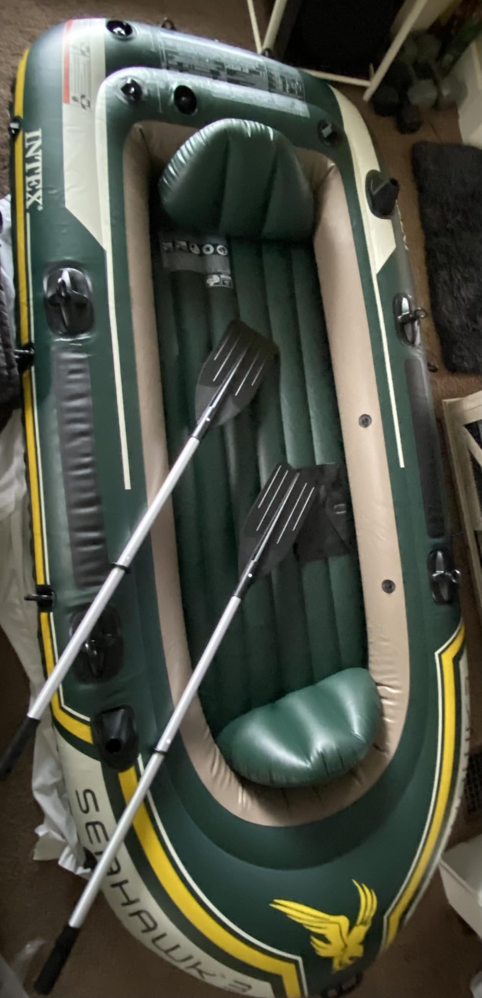 INTEX Seahawk Inflatable Boat Series: Includes Boat Oars and High-Output Pump customer photo 1