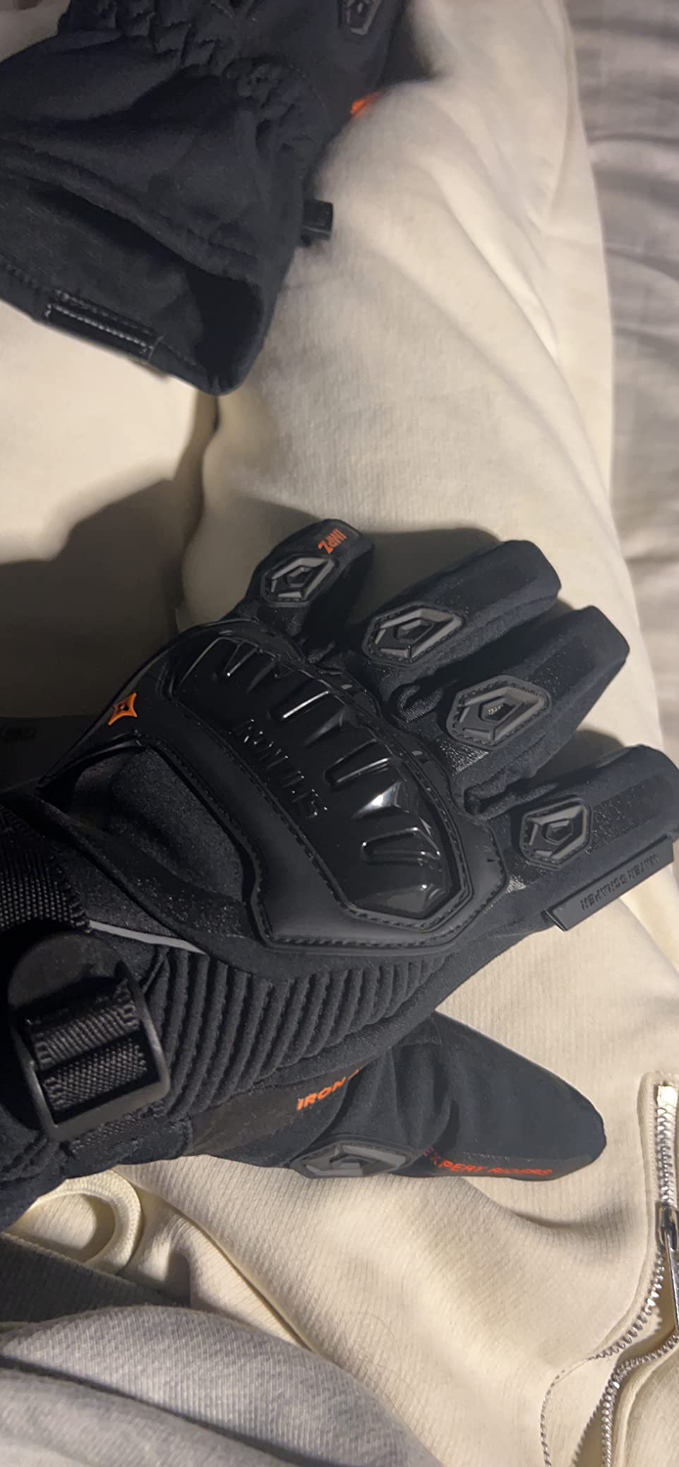 IRON JIA'S Winter Motorcycle Gloves, CE Level 1KP Protection, Cold Weather Waterproof Windproof Touchscreen Riding Gear customer photo 1